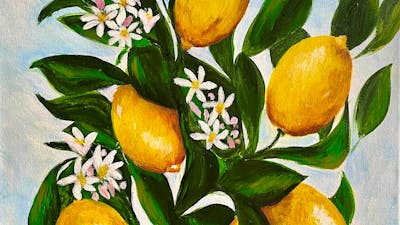 painting of juicy lemons