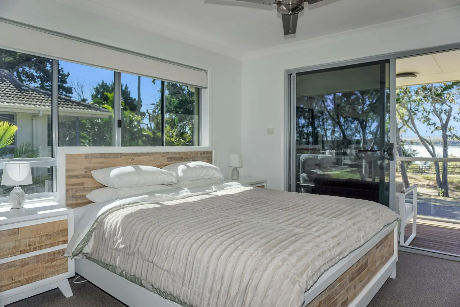 Main Bedroom - 1 x King Size Bed, Air Conditioned, Water Views, TV, Ensuite