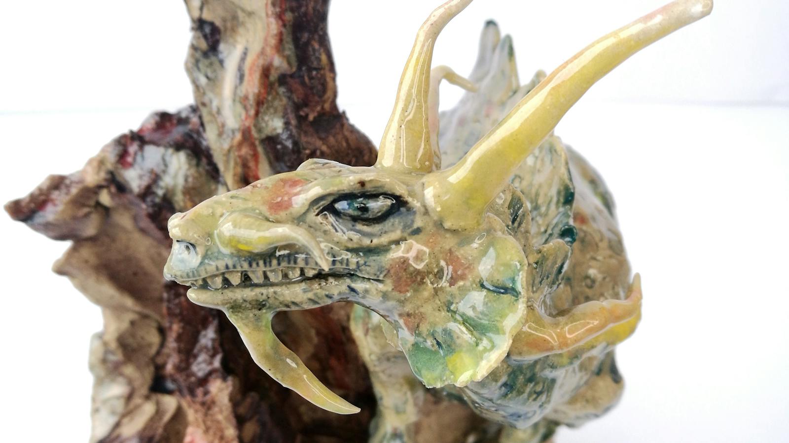 Ceramic Dragon made by Lee-Anne Peters