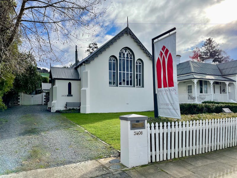 photo of the church at the front of the property