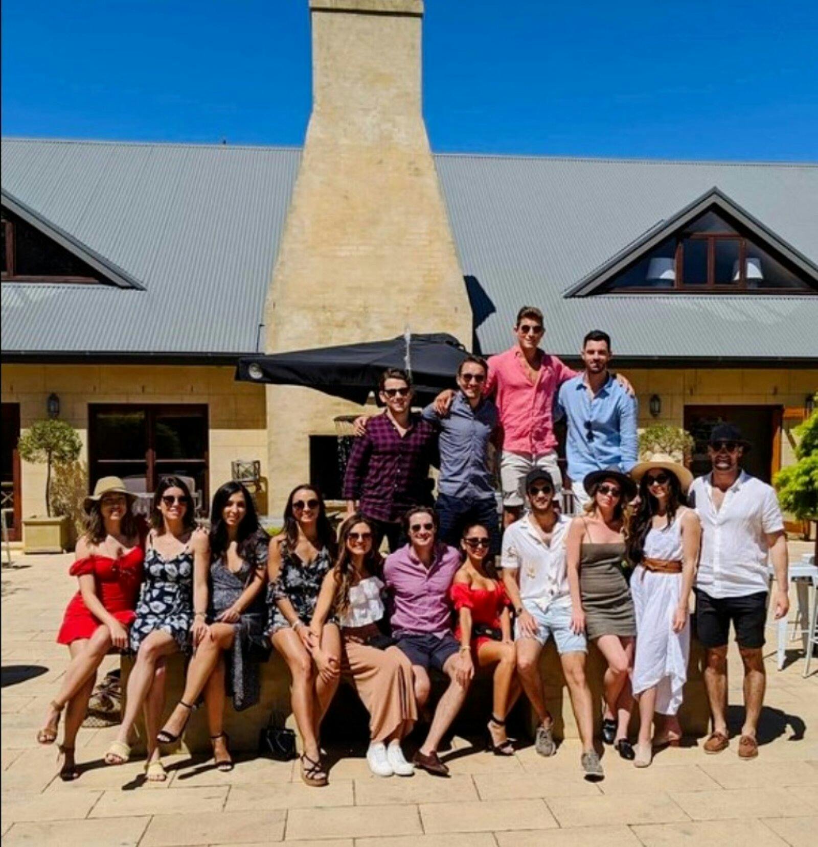 wine tour group outdoor