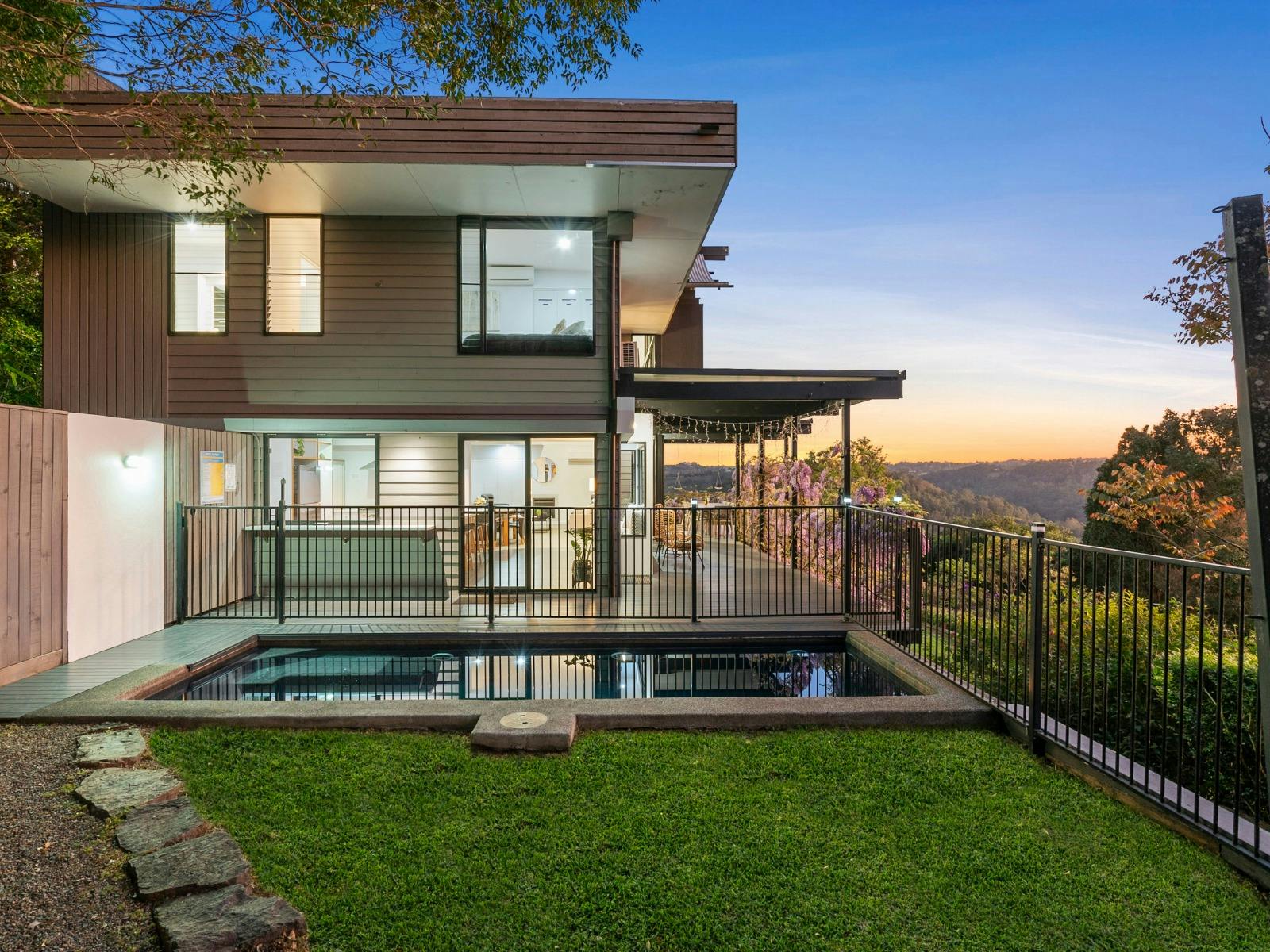 Private plunge pool with sweeping views