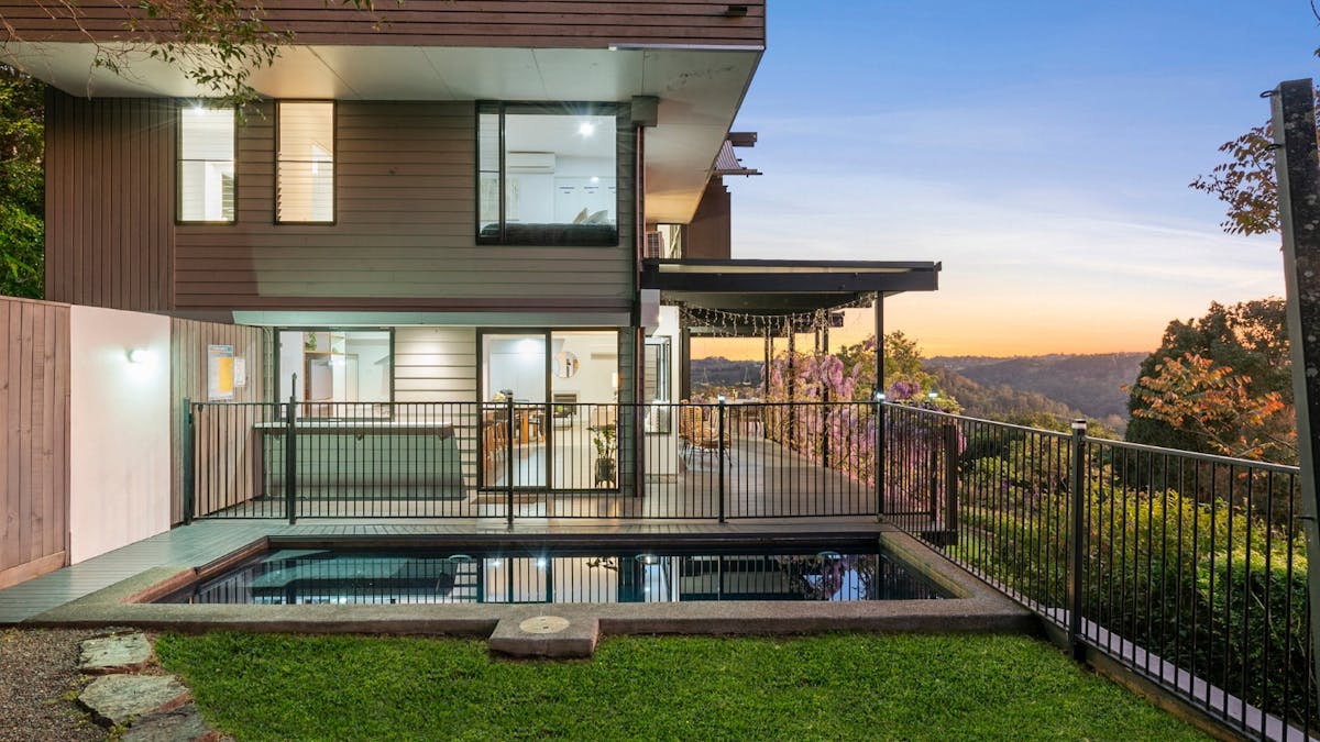 Private plunge pool with sweeping views