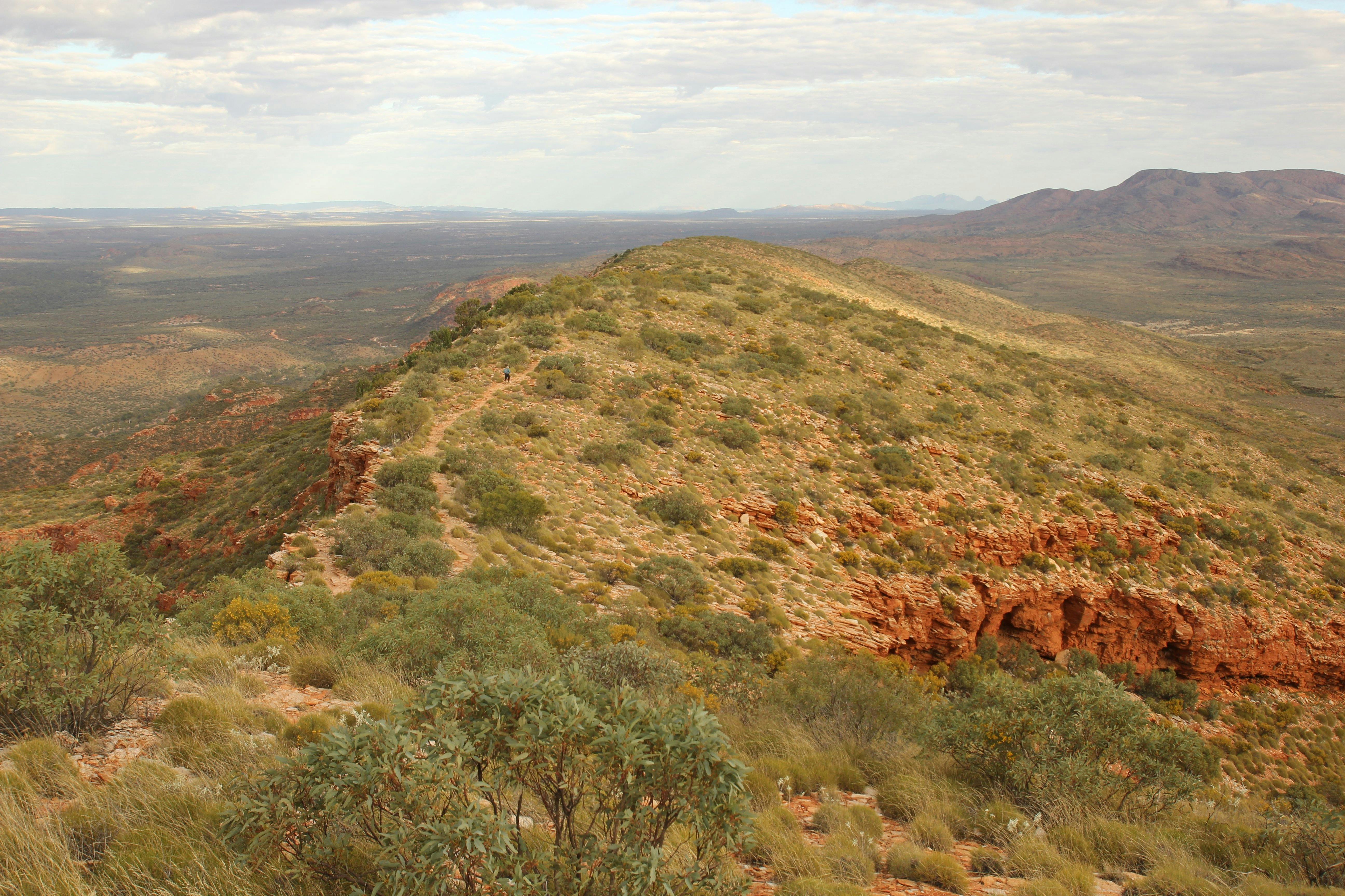 Walking down from Mount Sonder