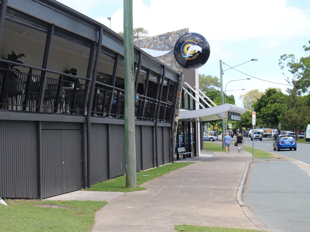 The front of the club