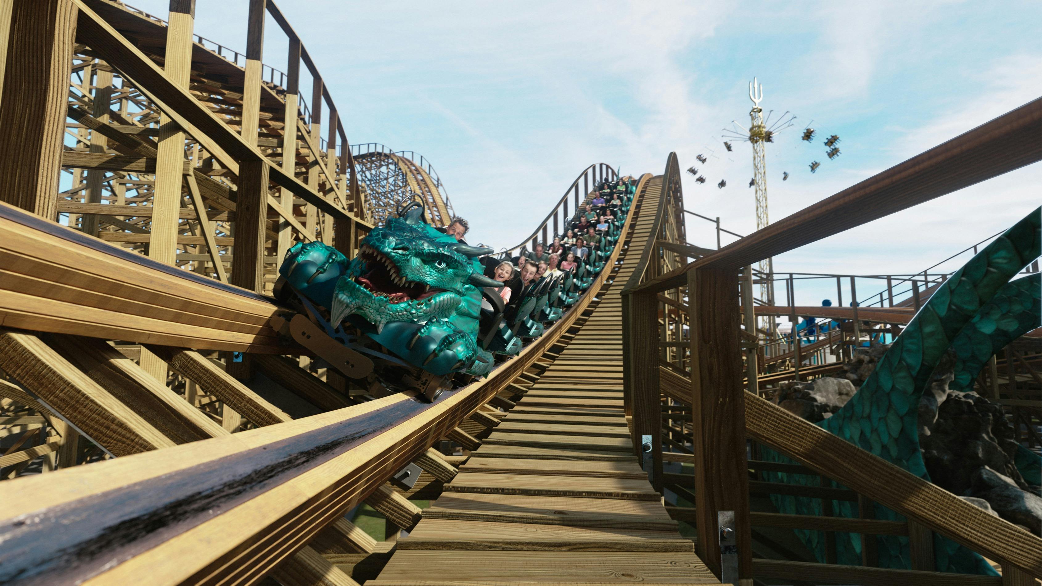 Discover the mighty Leviathan, the world's most iconic wooden coaster.