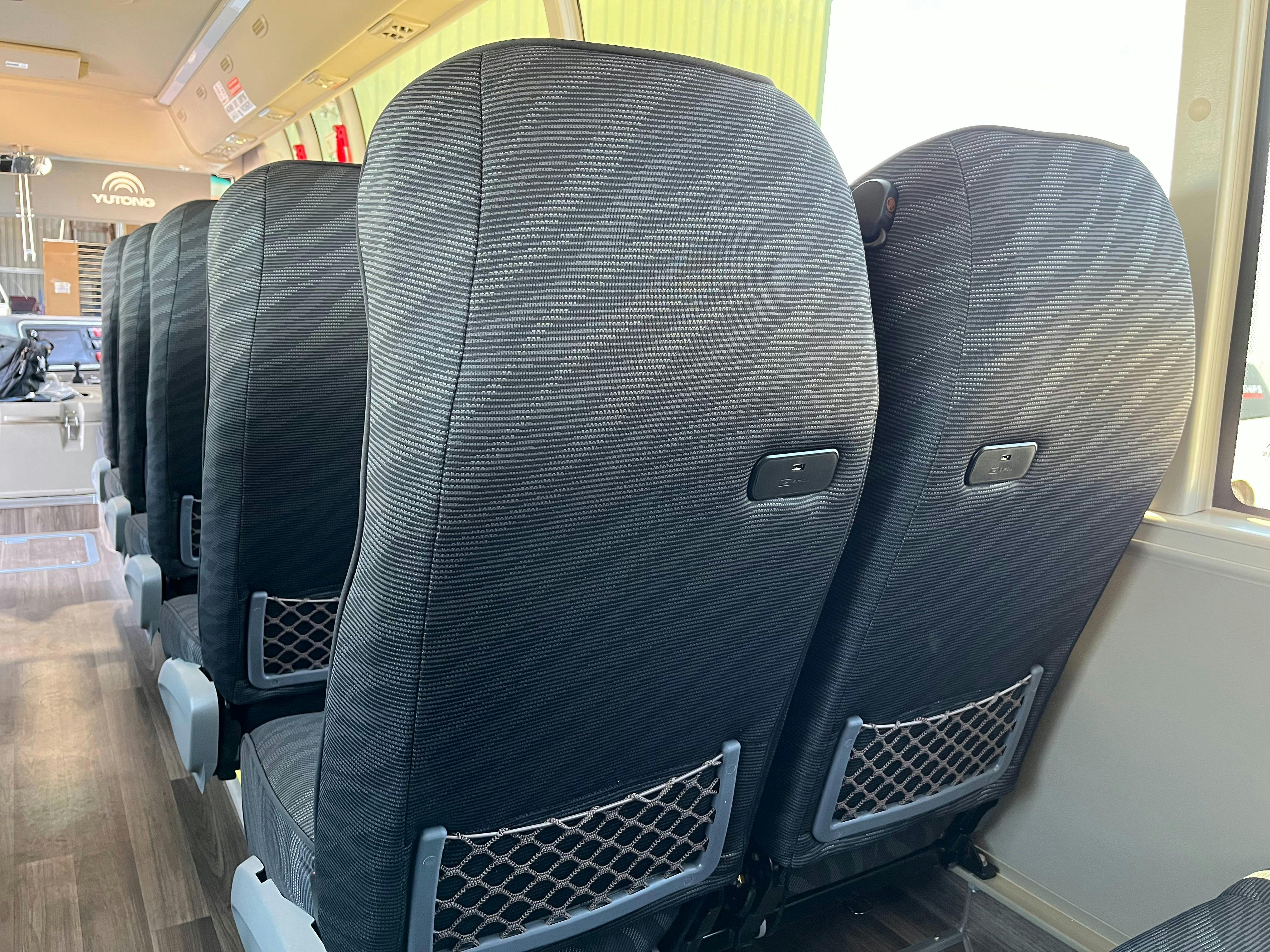Modern interior with USB charging ports (27-seater)
