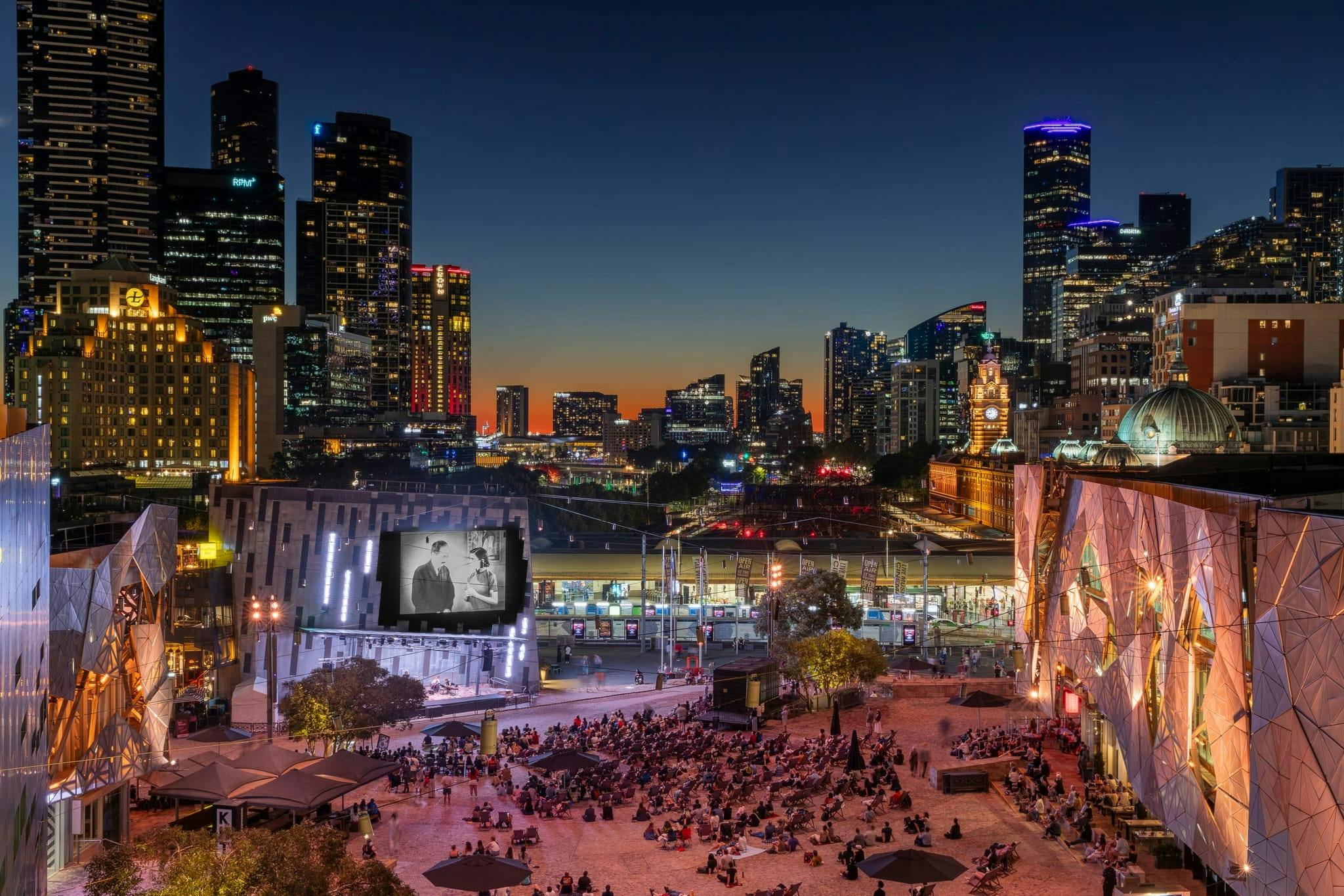 Caribou (Dan Snaith) performs a pop-up DJ set at Fed Square