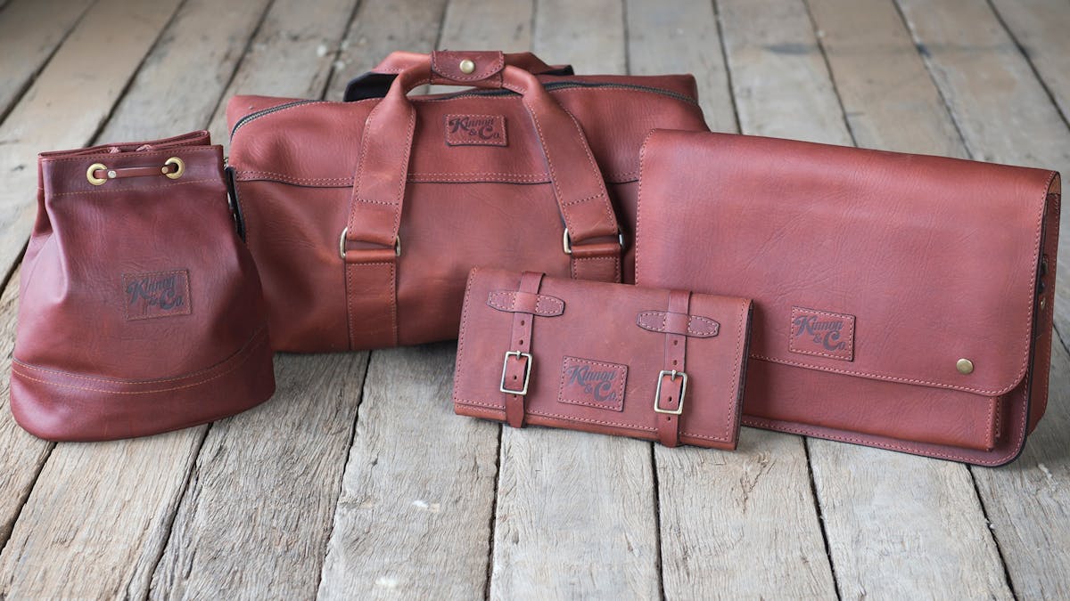Range of quality leather travel bags