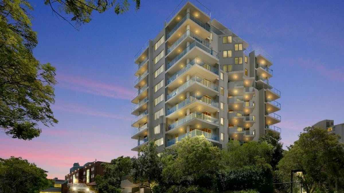 Dusk shot of Hotel Diana South Brisbane
