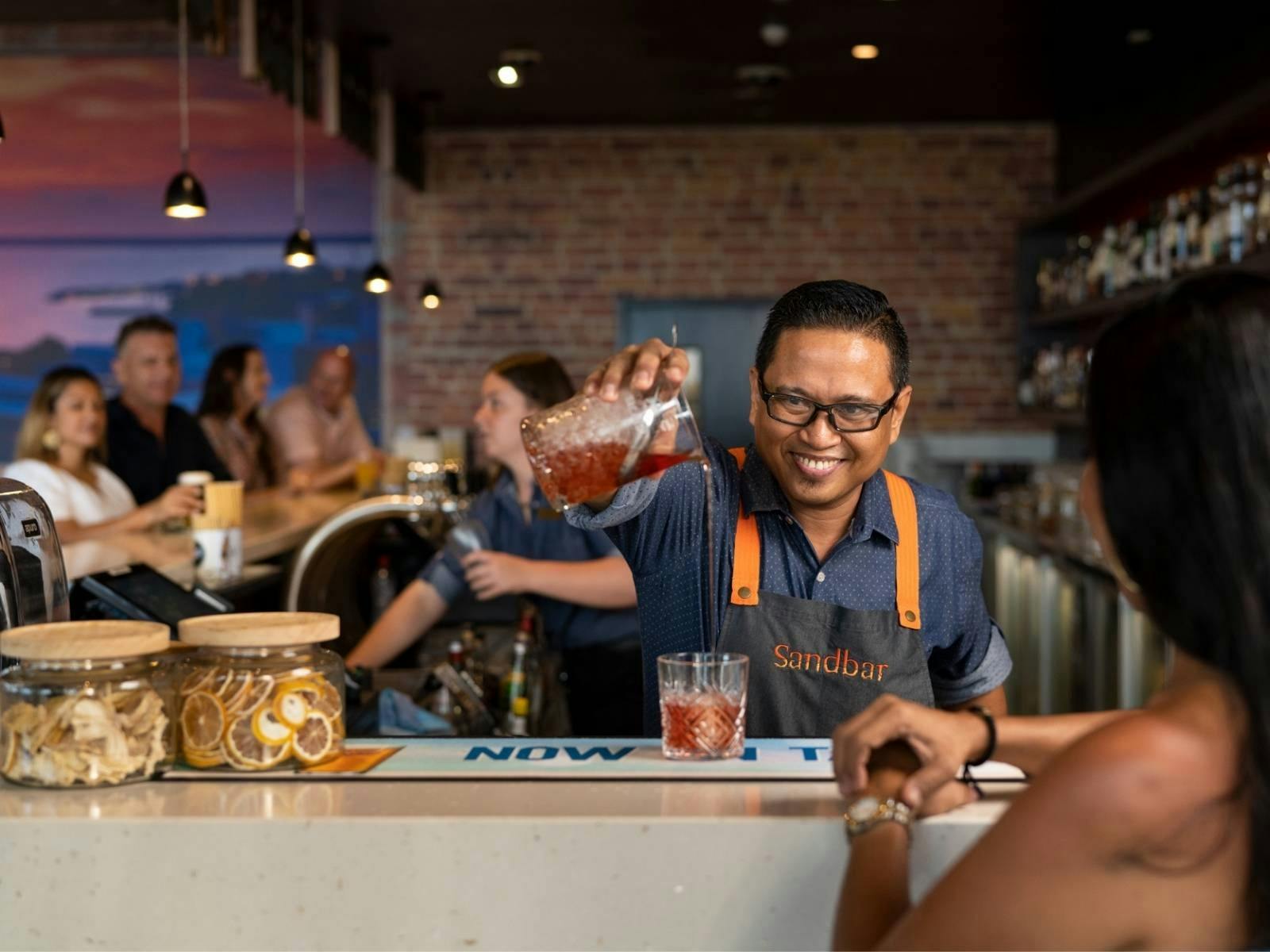 Cocktails at the Sandbar