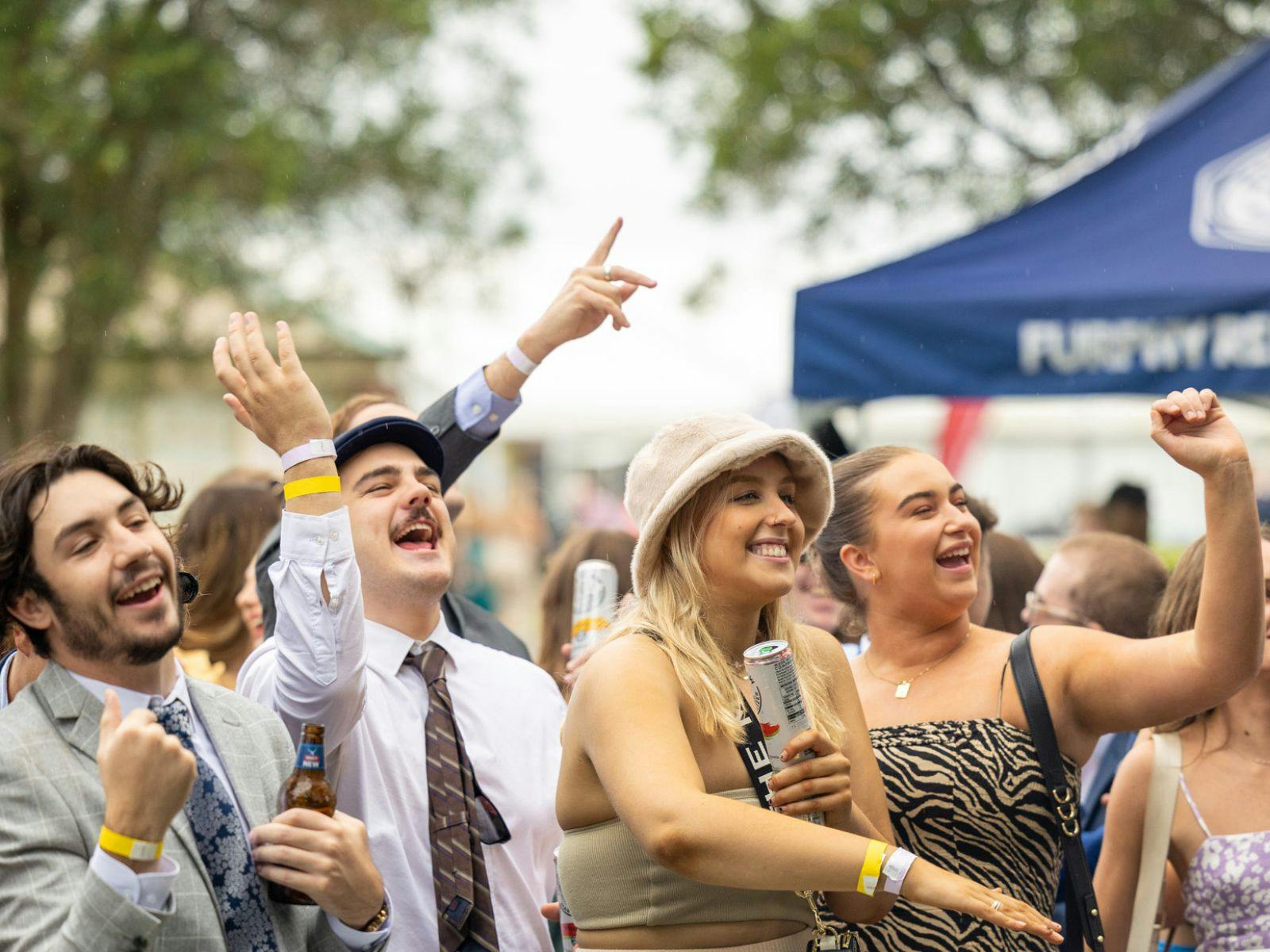 Celebrations at Newcastle Racecourse