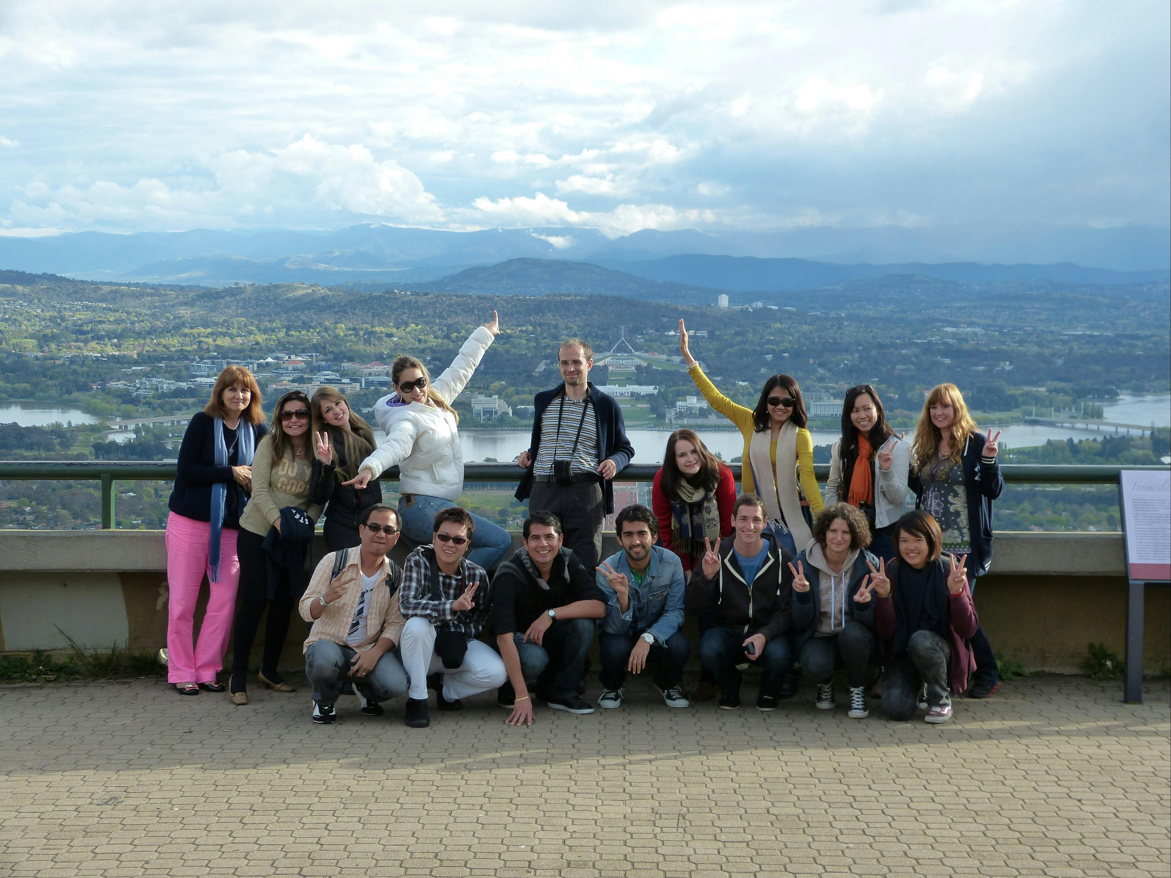 Gruppe am Mount Ainslie