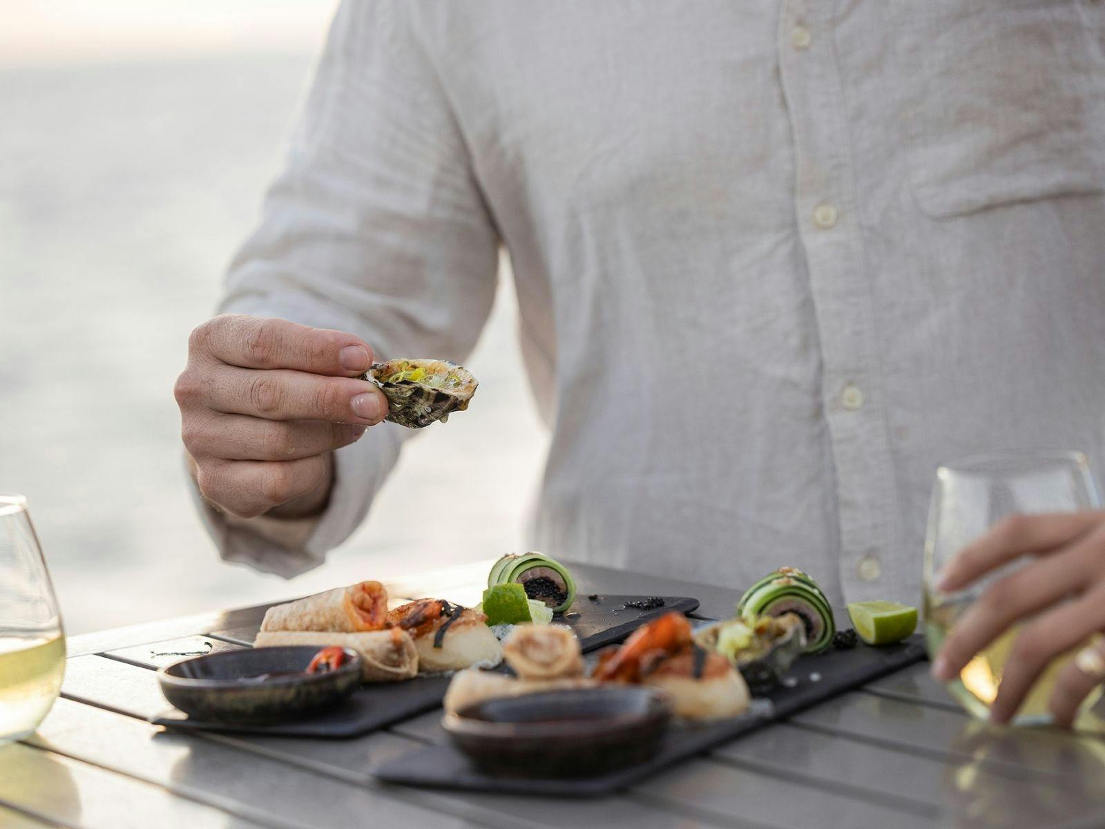 Sunset canapes
