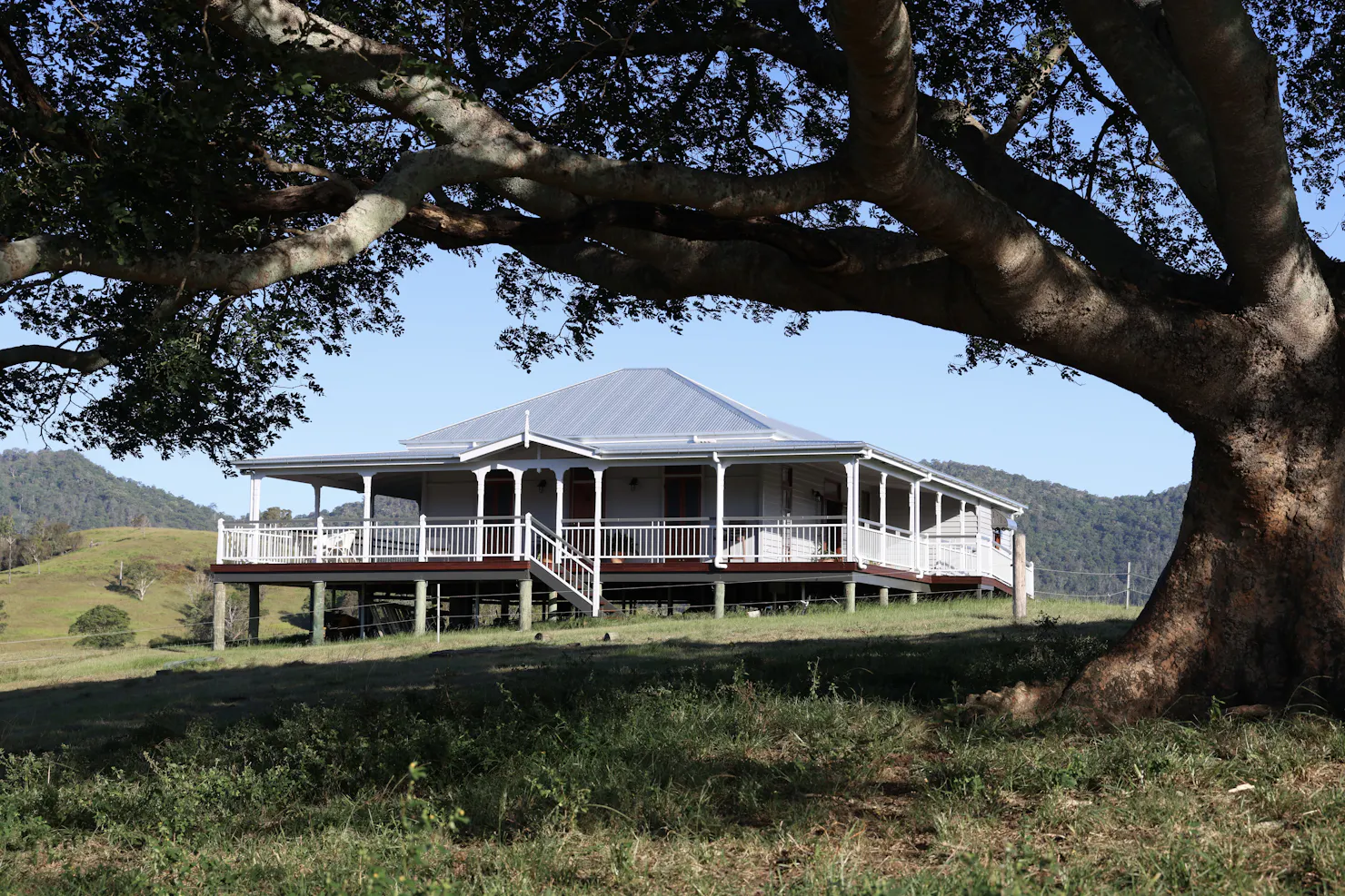 Cookes Road Cottage sitting high on the hill