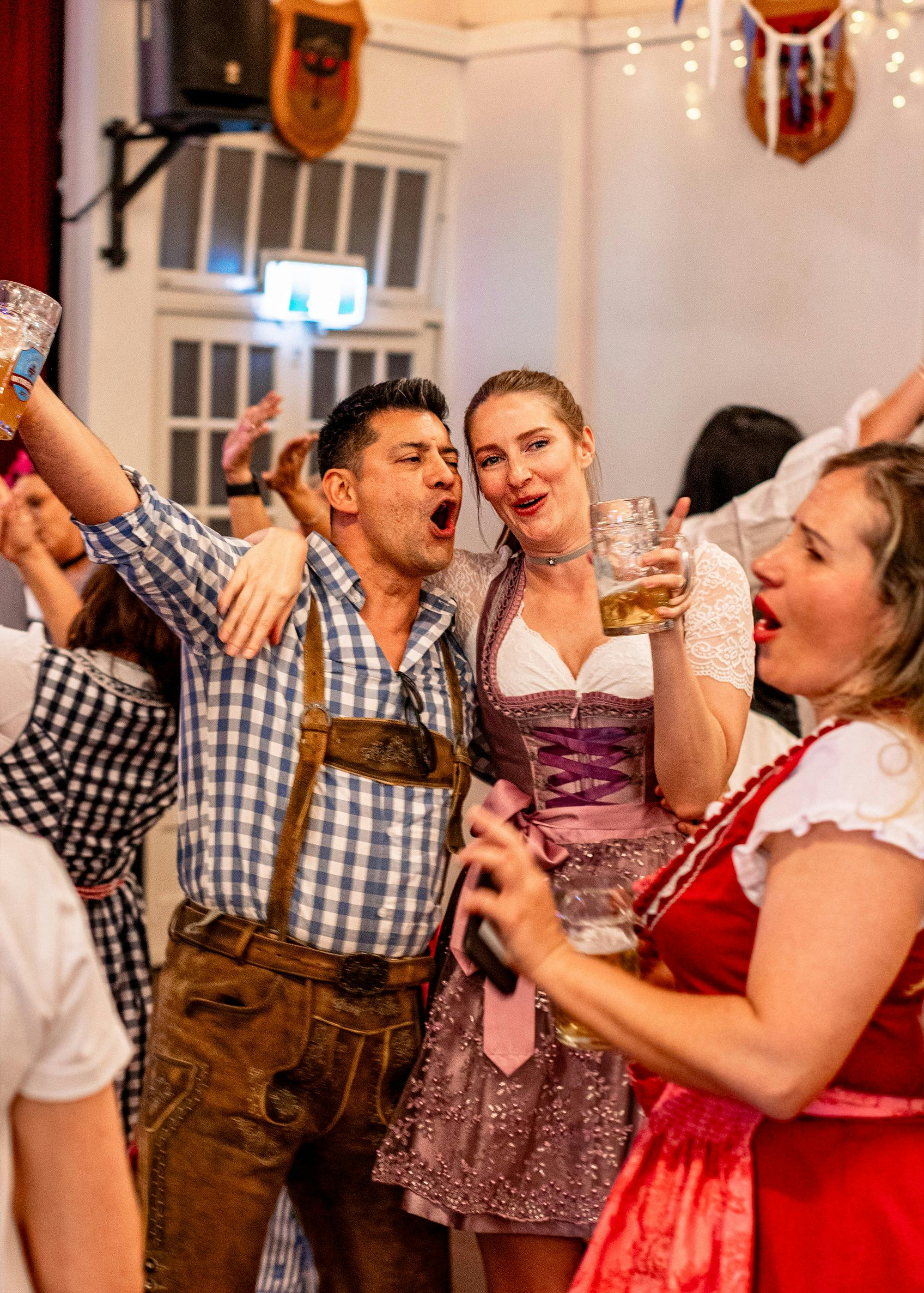 Man and woman in German costume