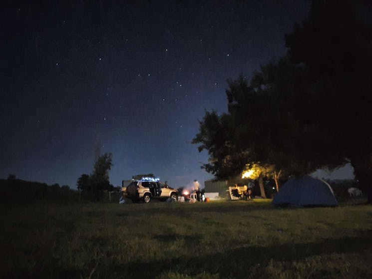 Camping under our famous Country sky