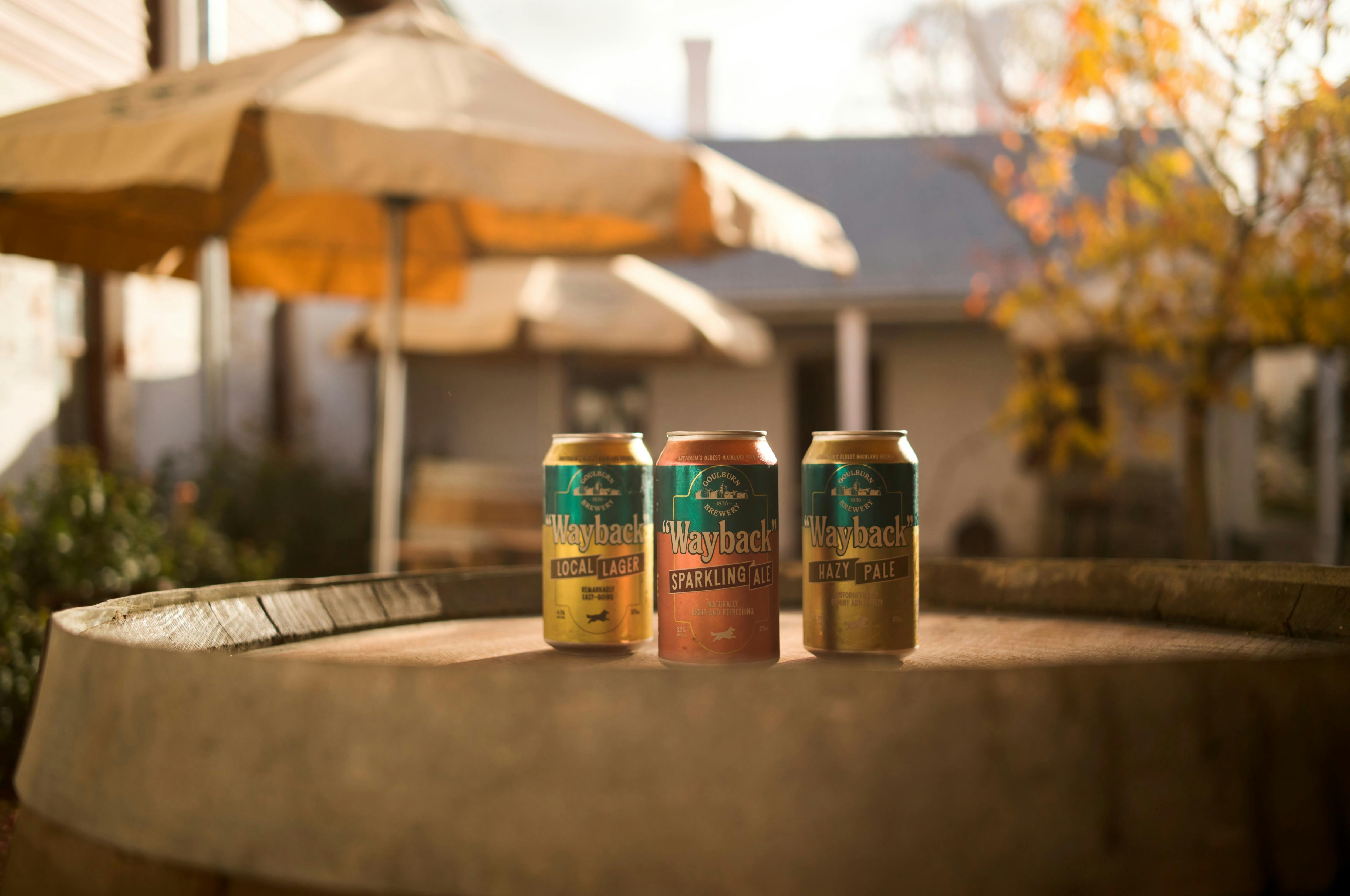 The Wayback beer range at Goulburn Brewery