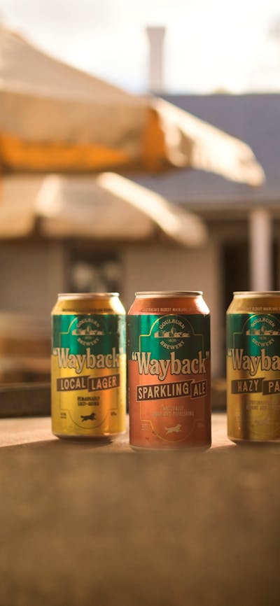 The Wayback beer range at Goulburn Brewery
