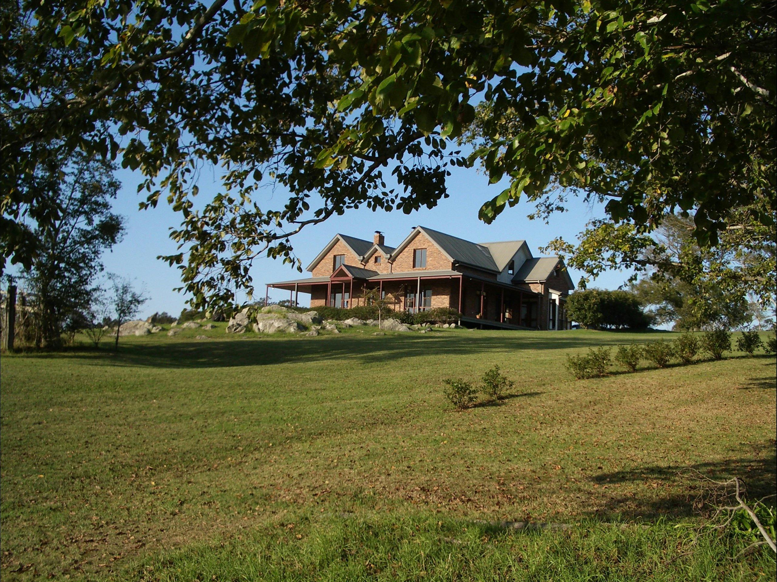 Large country home with wrap around verandahs