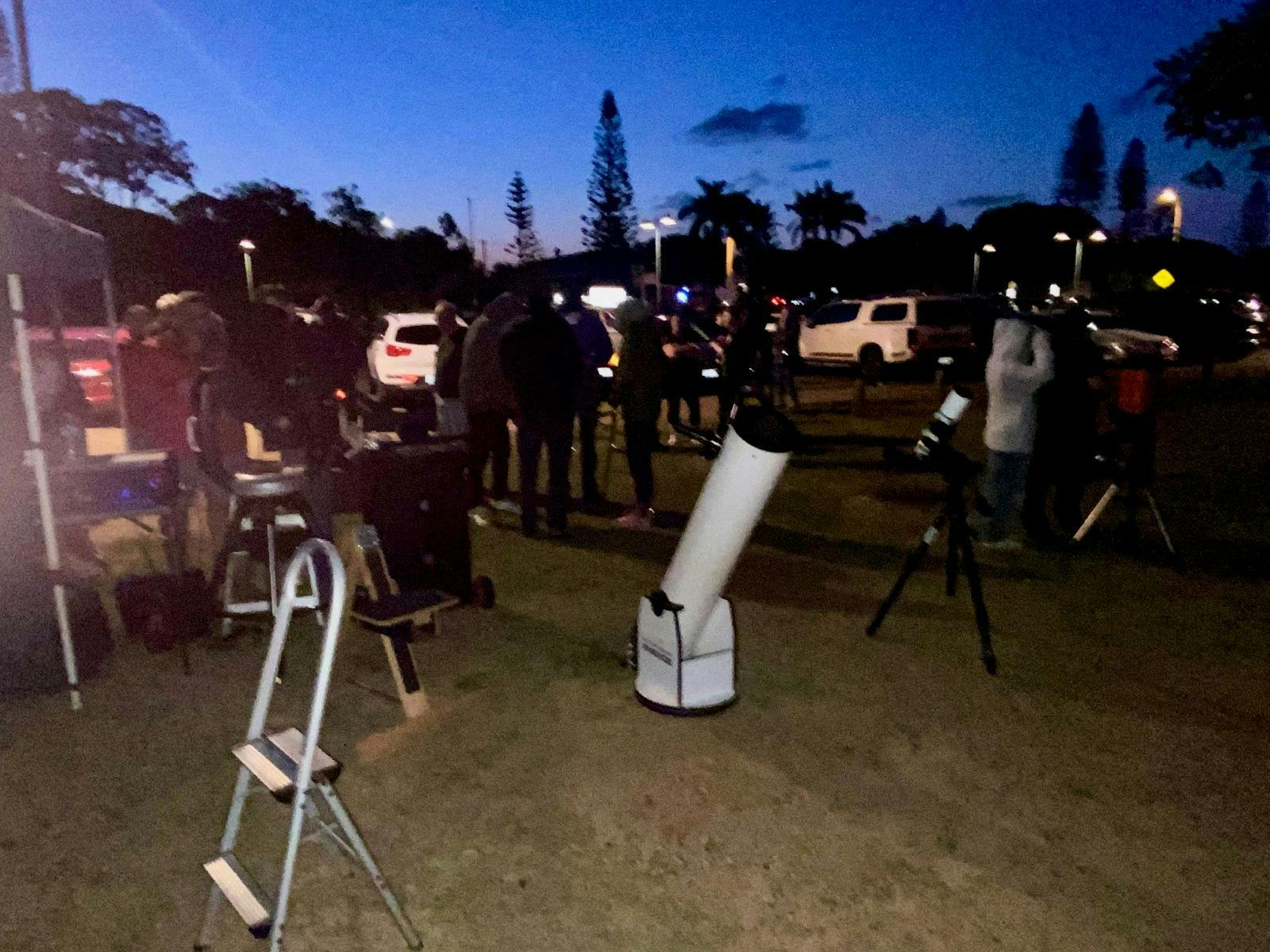 Telescopes at International Observe the Moon Night 2024