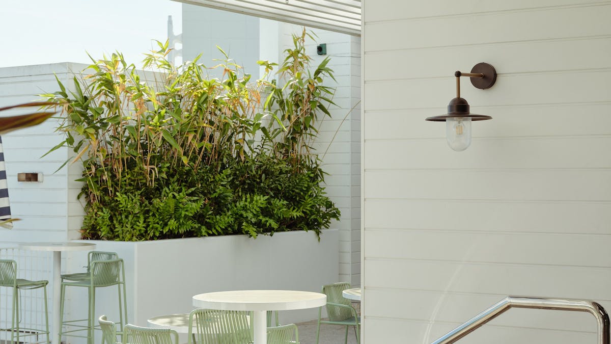 Outdoor area at Quarterdeck