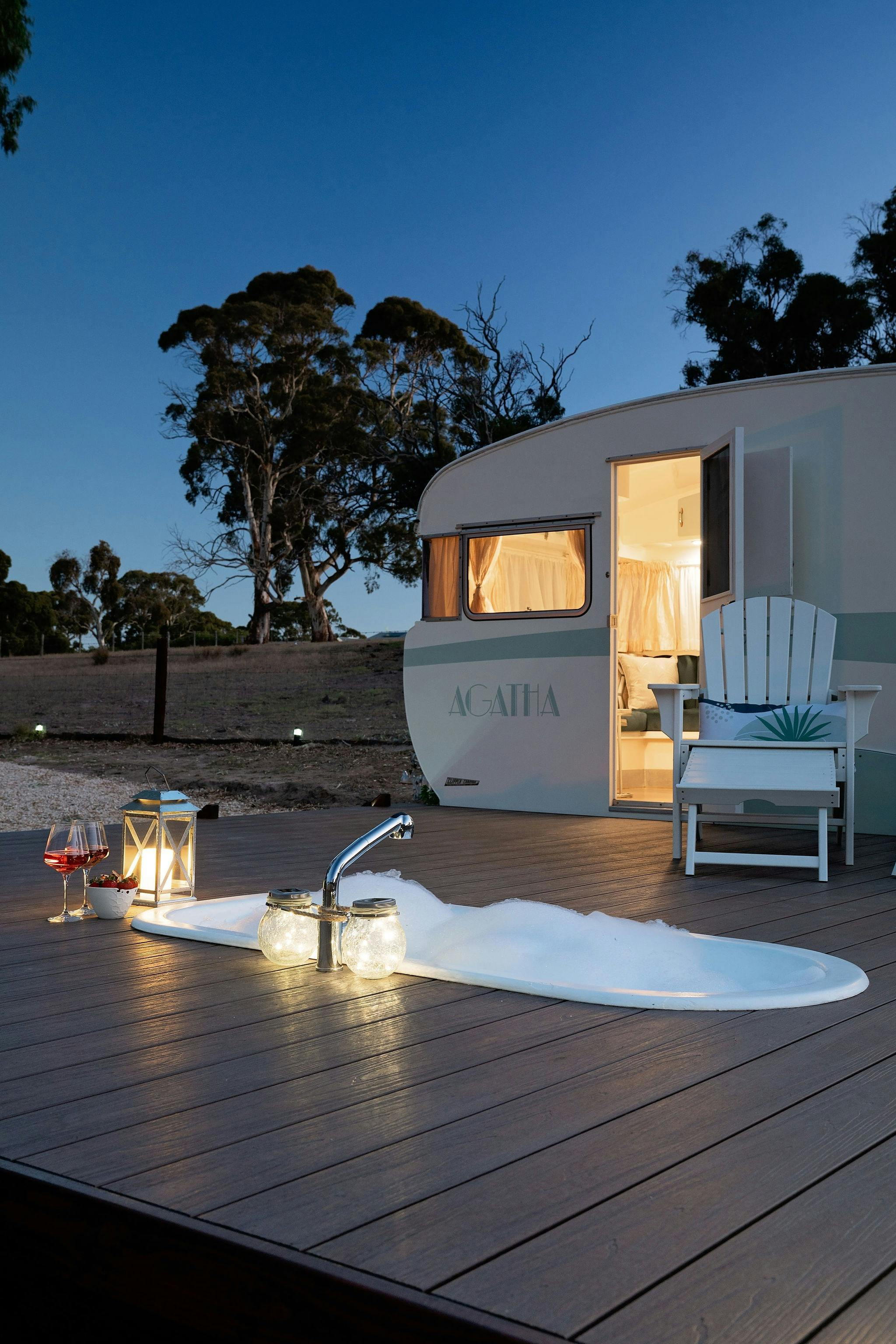 A moonlight bath experience at Agatha