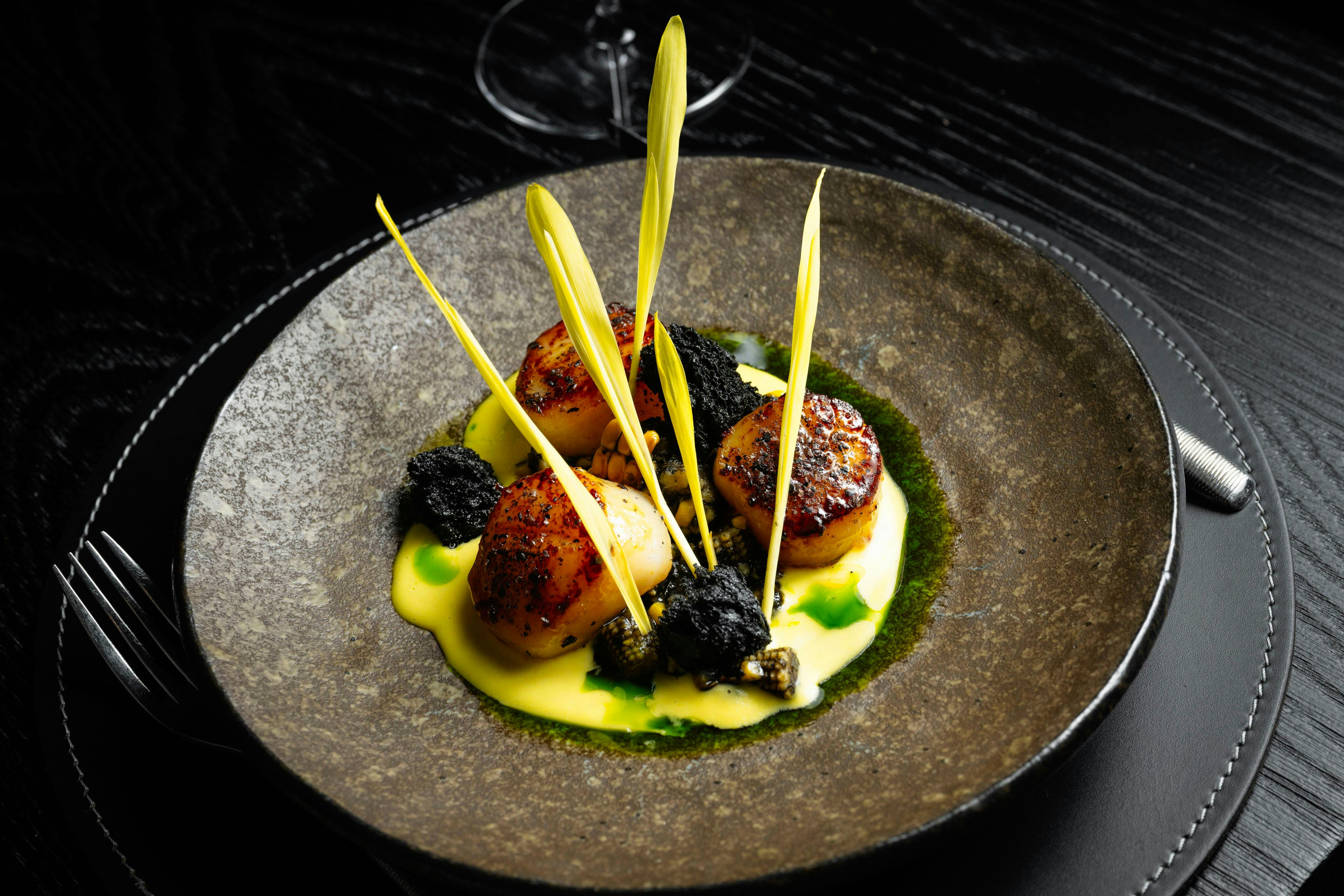 Caramelised Miso Glazed Scallops