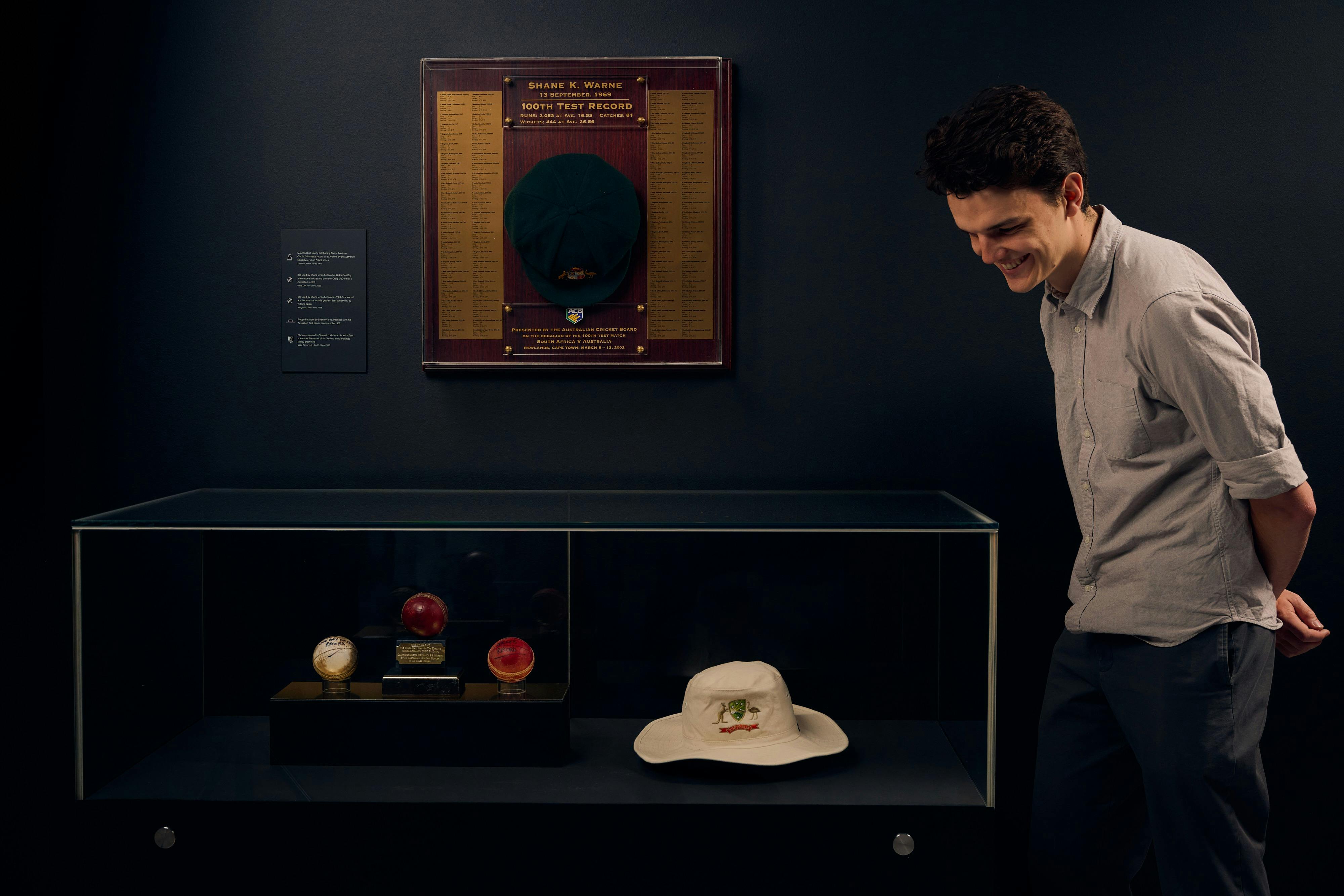 Warne exhibition in the Australian Sports Museum