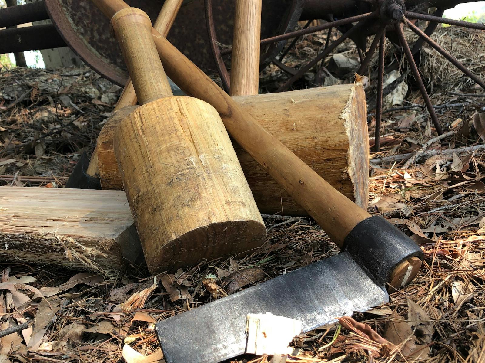 Free, beetle and mallet at Wisdom Through Wood