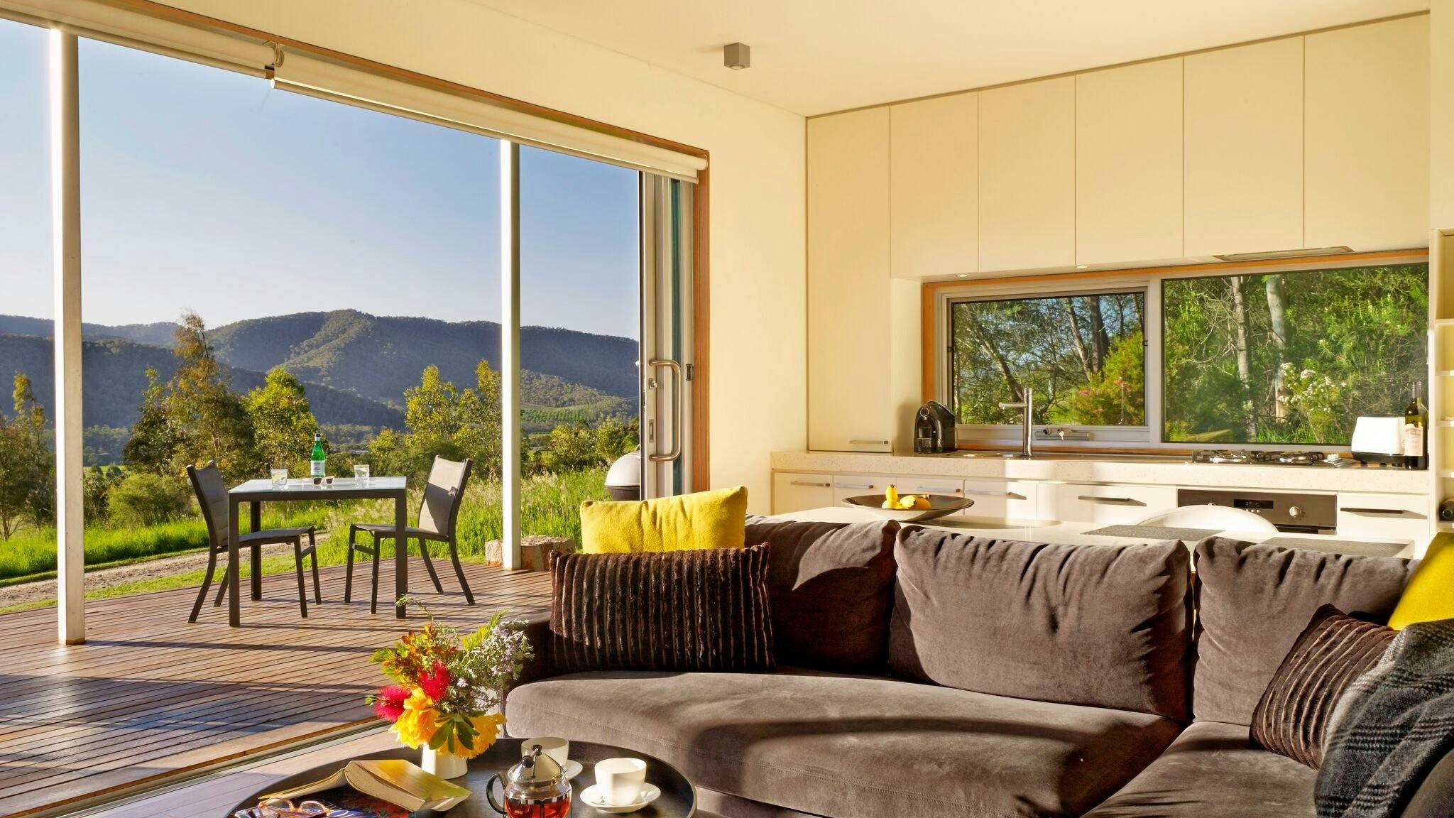 No. 5 living area opened to deck