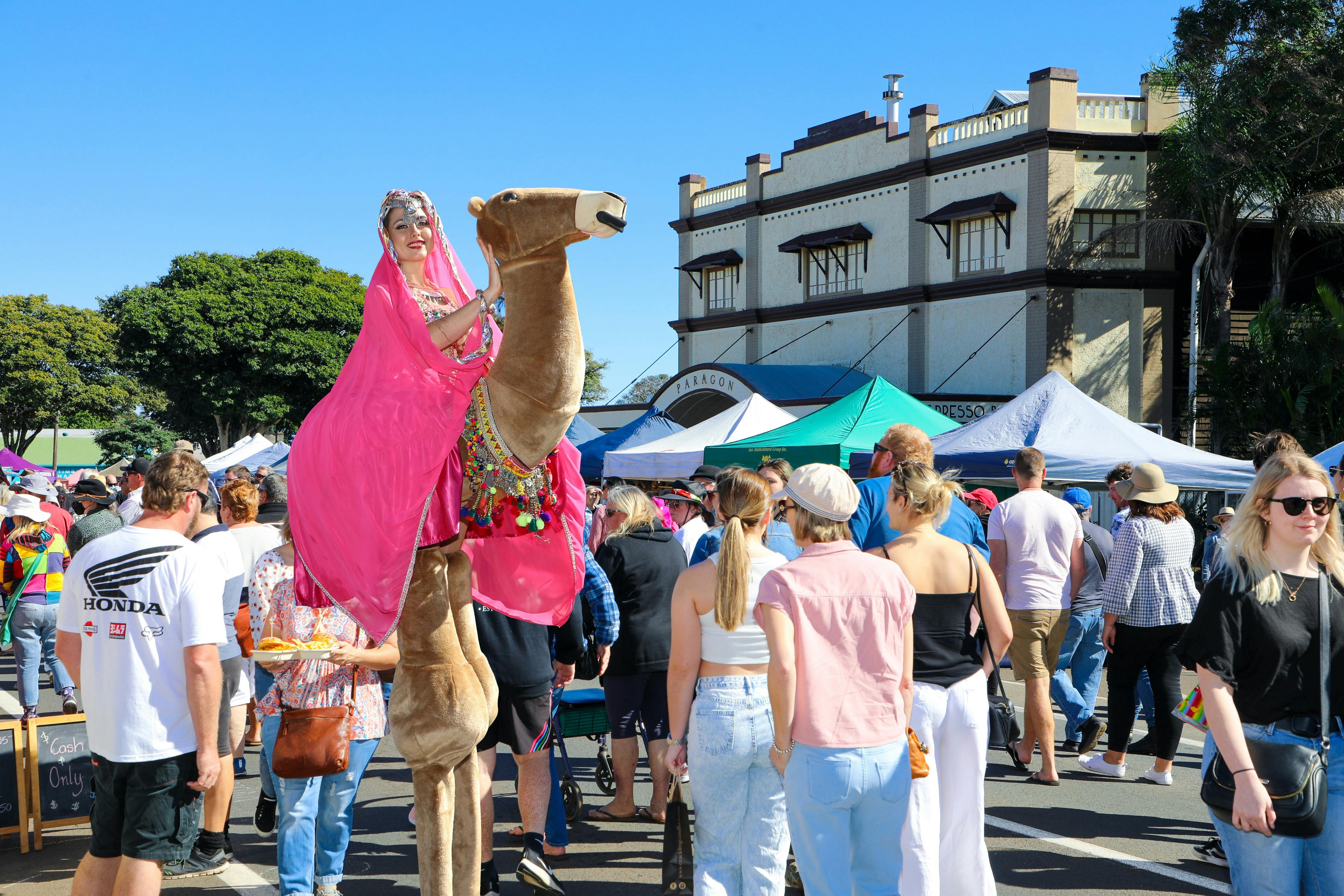 Childers Festival - Stilt walkers are always a hit