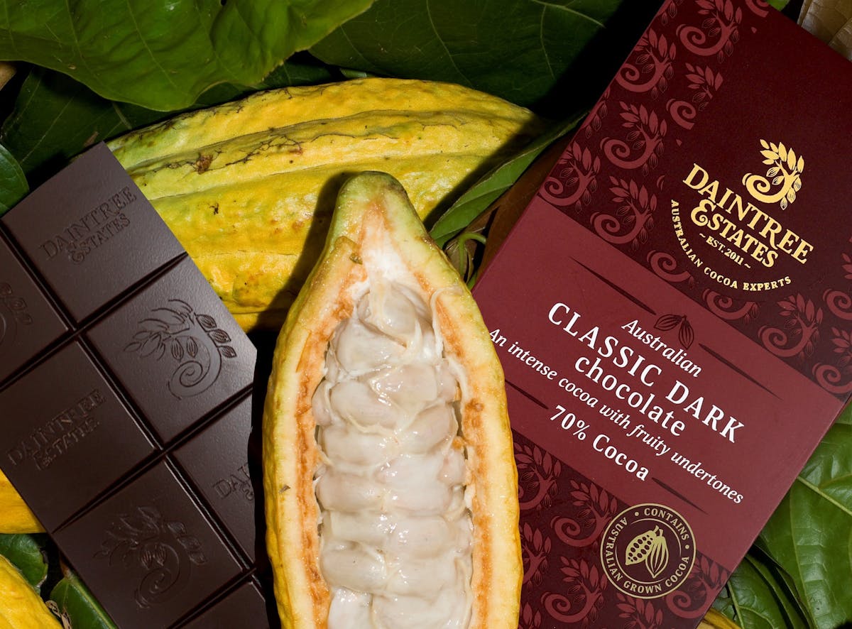 Australian Cocoa and Daintree Estates Dark Chocolate Block