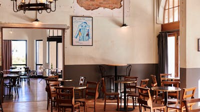 Seating in room in front of wall