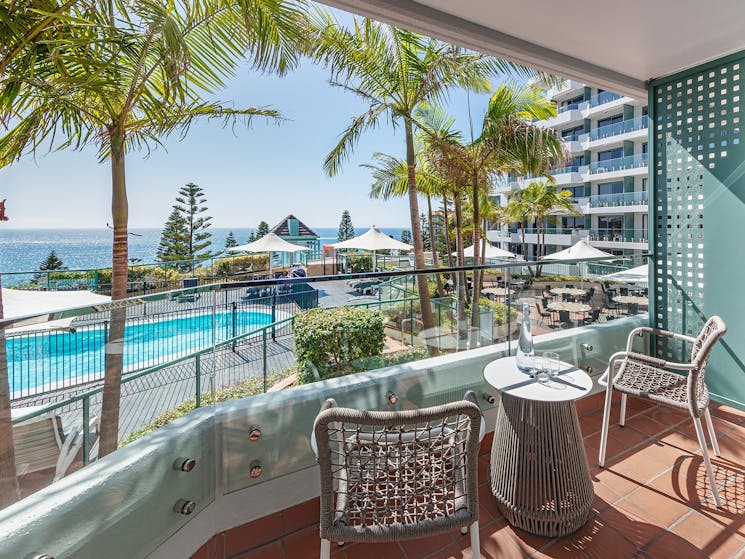 Twin Pool View guest room at Crowne Plaza Sydney Coogee Beach