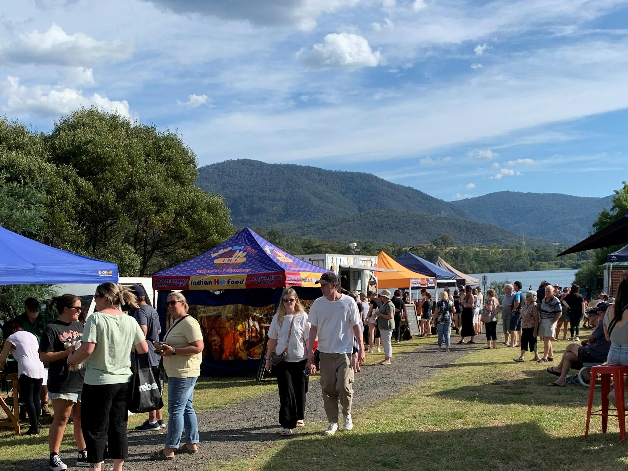 Local Food, wine, boutique beer, produce, live music, fantastic location - come and enjoy .