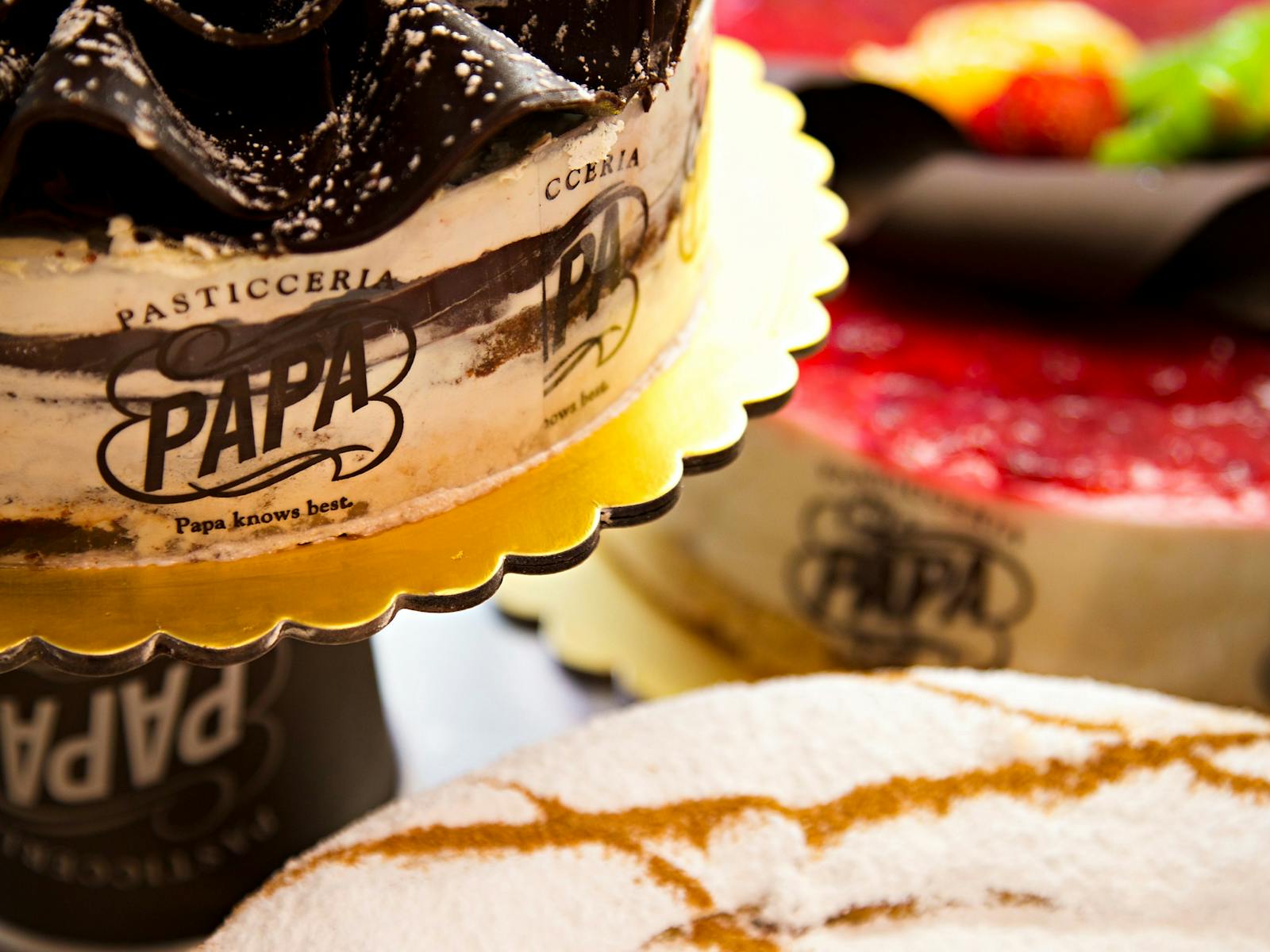 Specialty Italian cakes and pastries available from Pasticceria Papa, Five Dock in Sydney