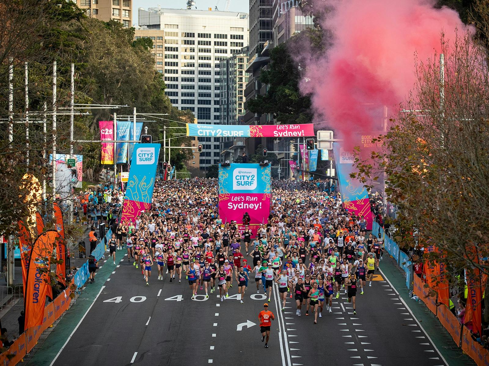 Voltaren City2Surf Start Line