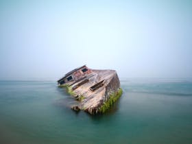 Wreck near Carpenter Rocks and Cape Banks near where Admella wrecked in 1859