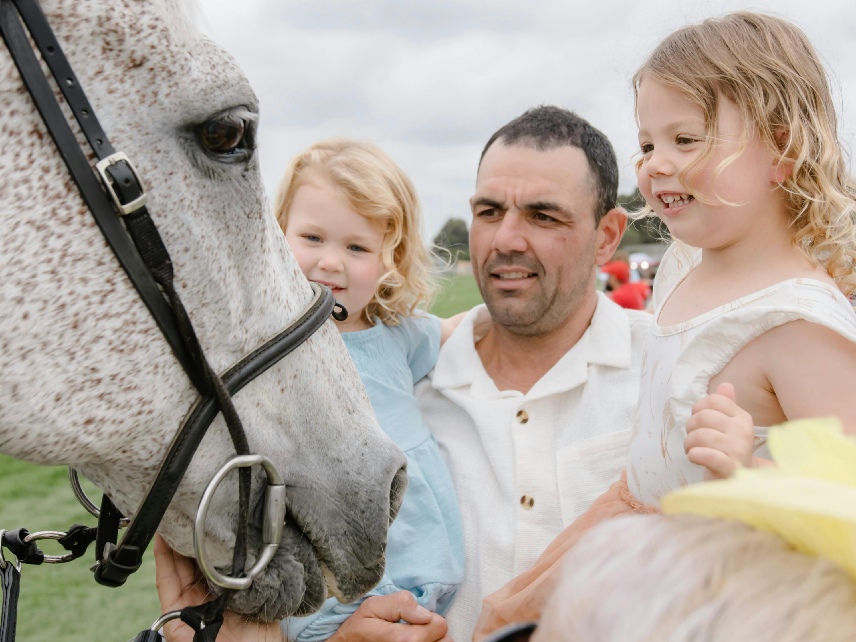Family with Horse