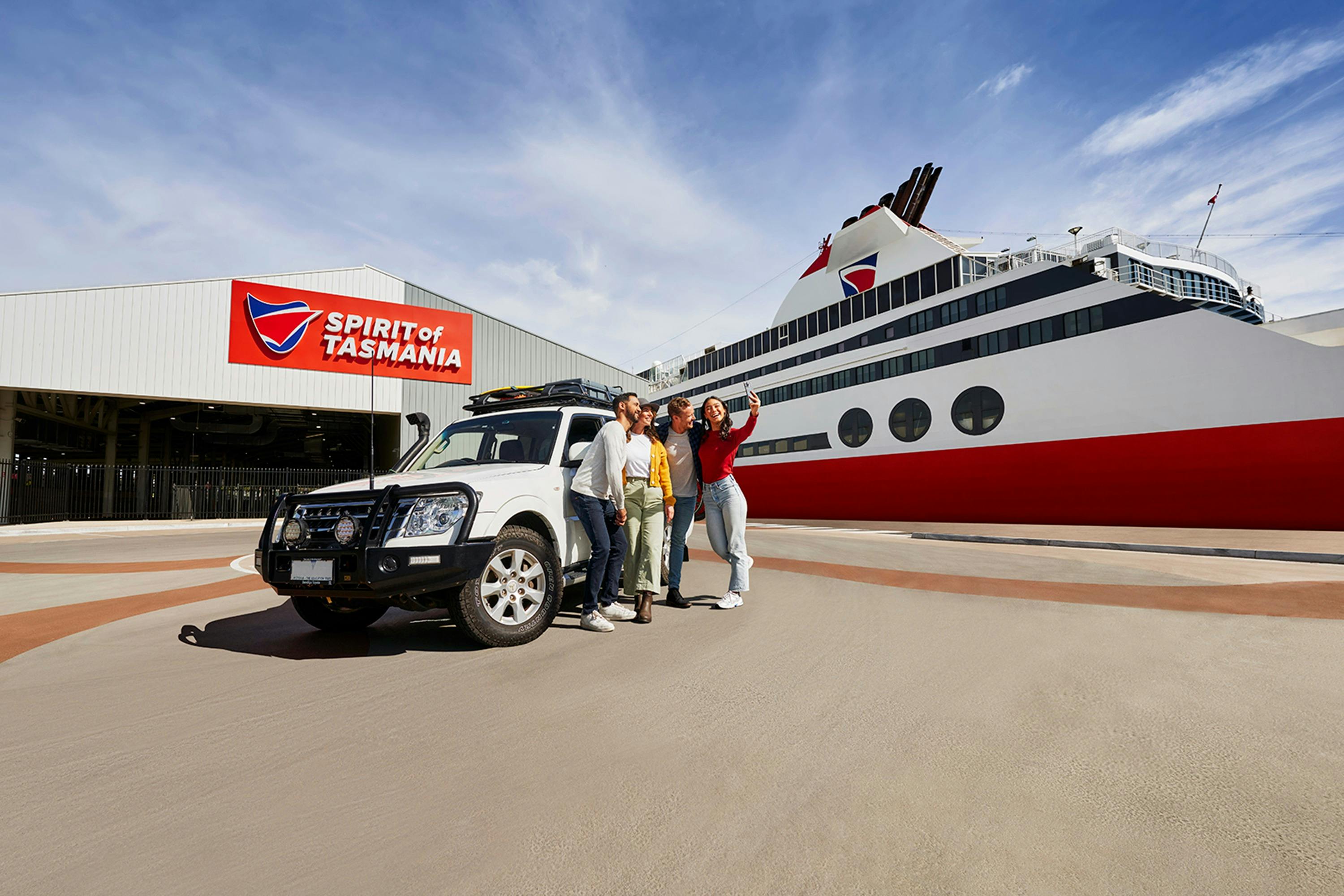 Take your own vehicle.  Friends with a car ready to board Spirit of Tasmania.