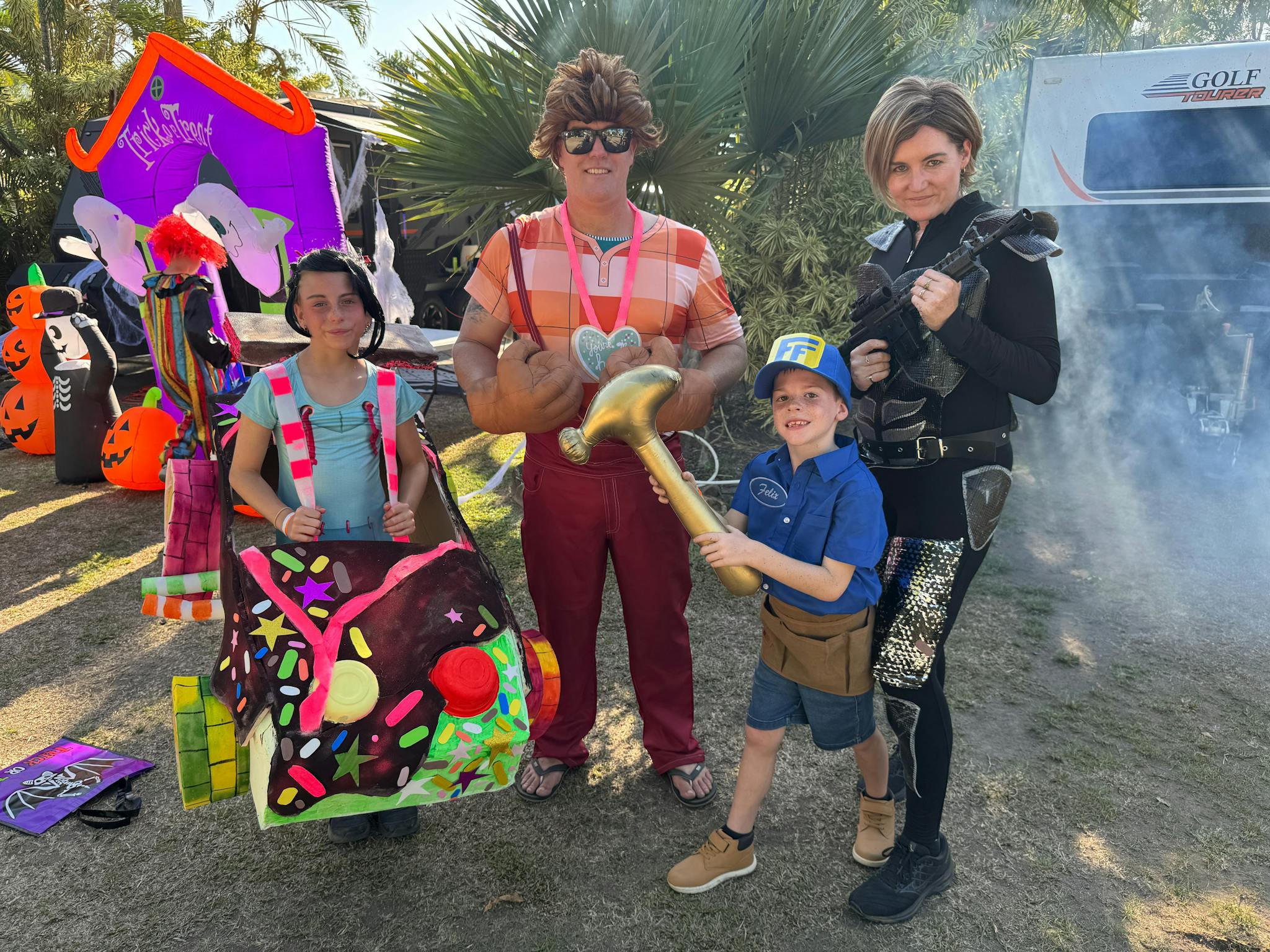 Camp & sCare guests dressed up as Wreck it Ralph family Camp & sCare guests dressed up as Wreck it Ralph family