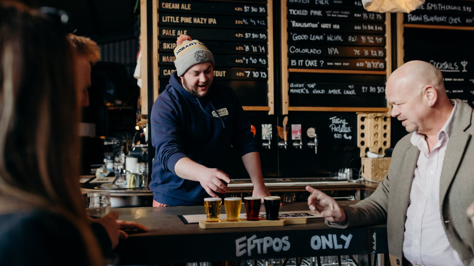Hobart Brewing Co Tasting Paddle