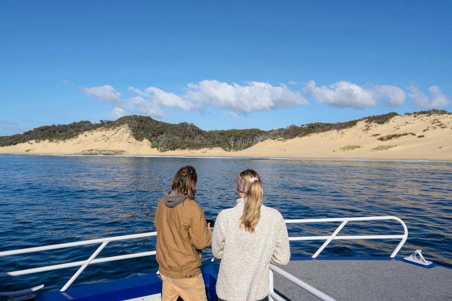 Crescent Bay is a highlight on the Cape Raoul Cruise