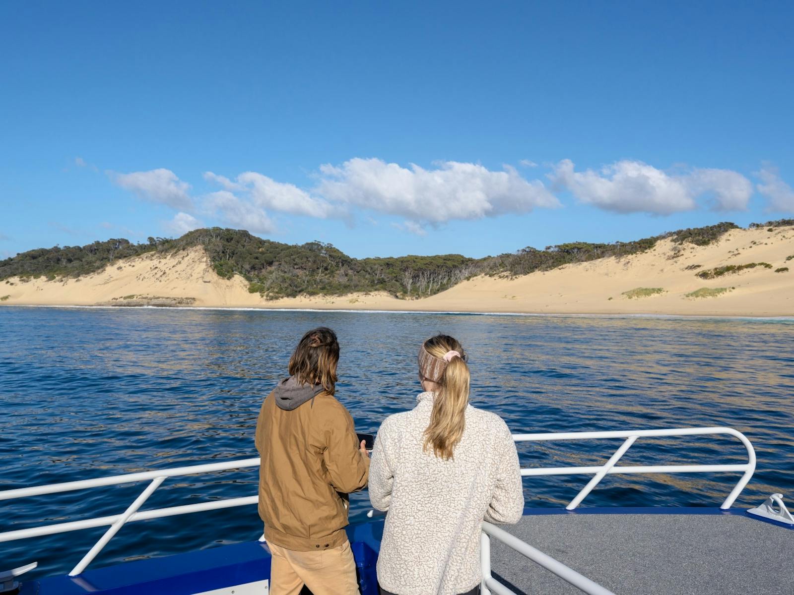 Crescent Bay is a highlight on the Cape Raoul Cruise