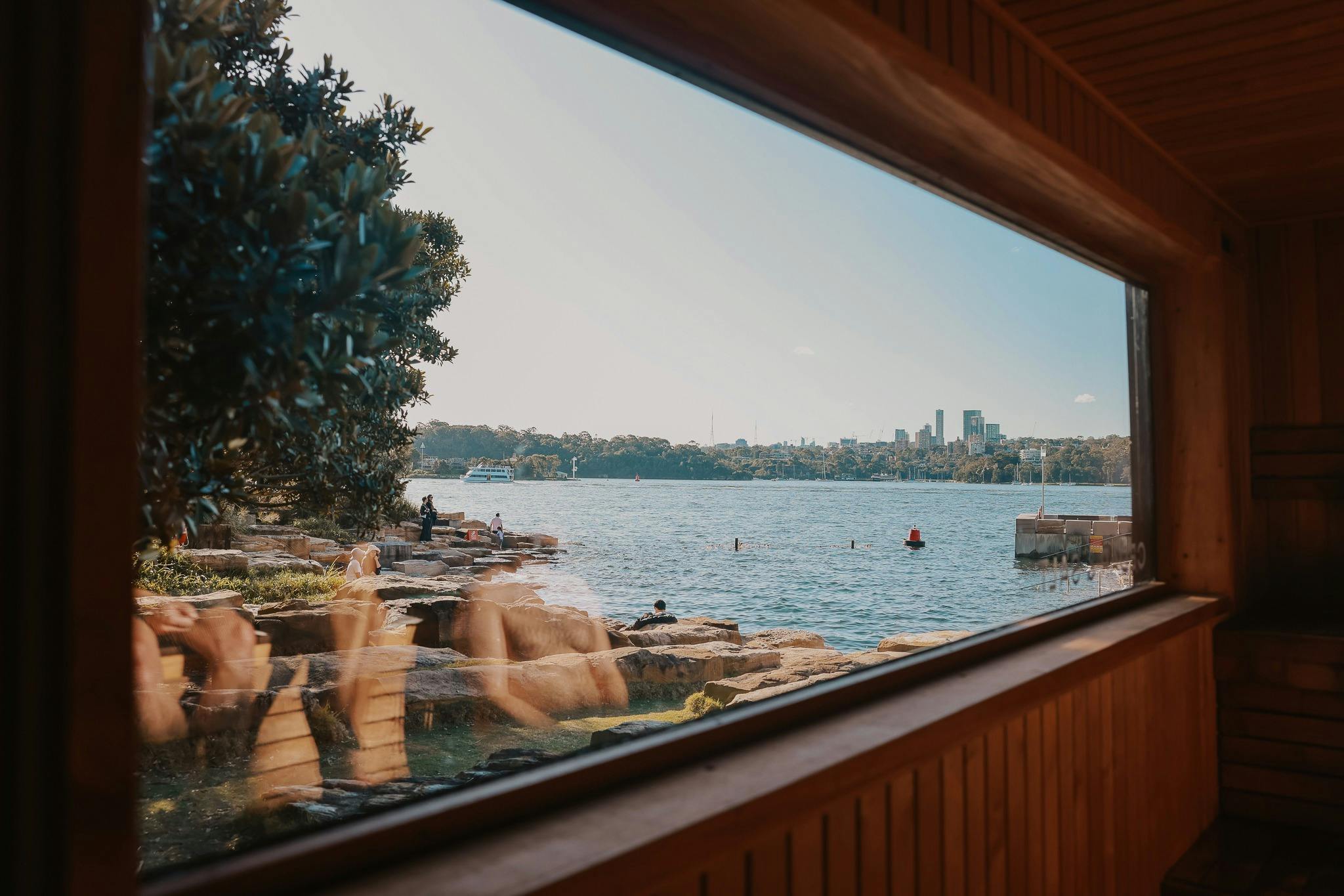 Beachfront surf check sauna