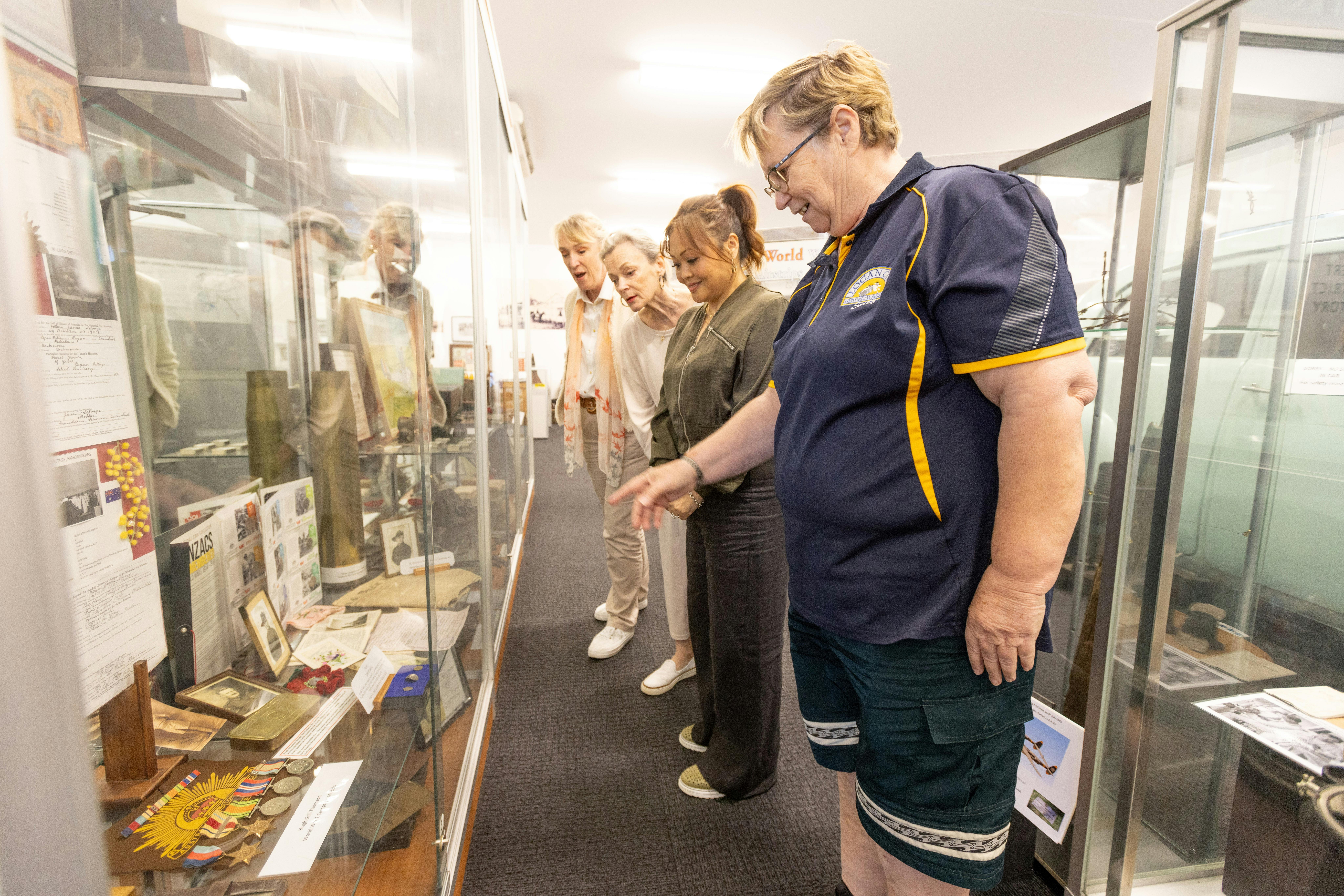 Viewing the  WWI and WWII displays
