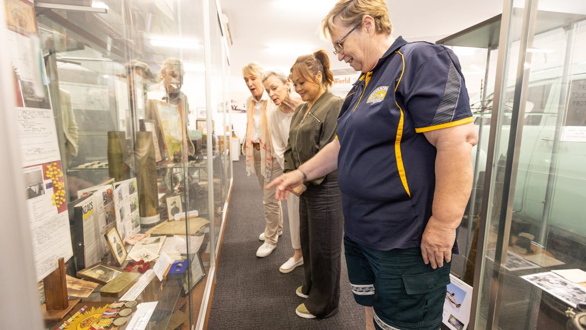 The museum's displays honouring the Australian service personnel