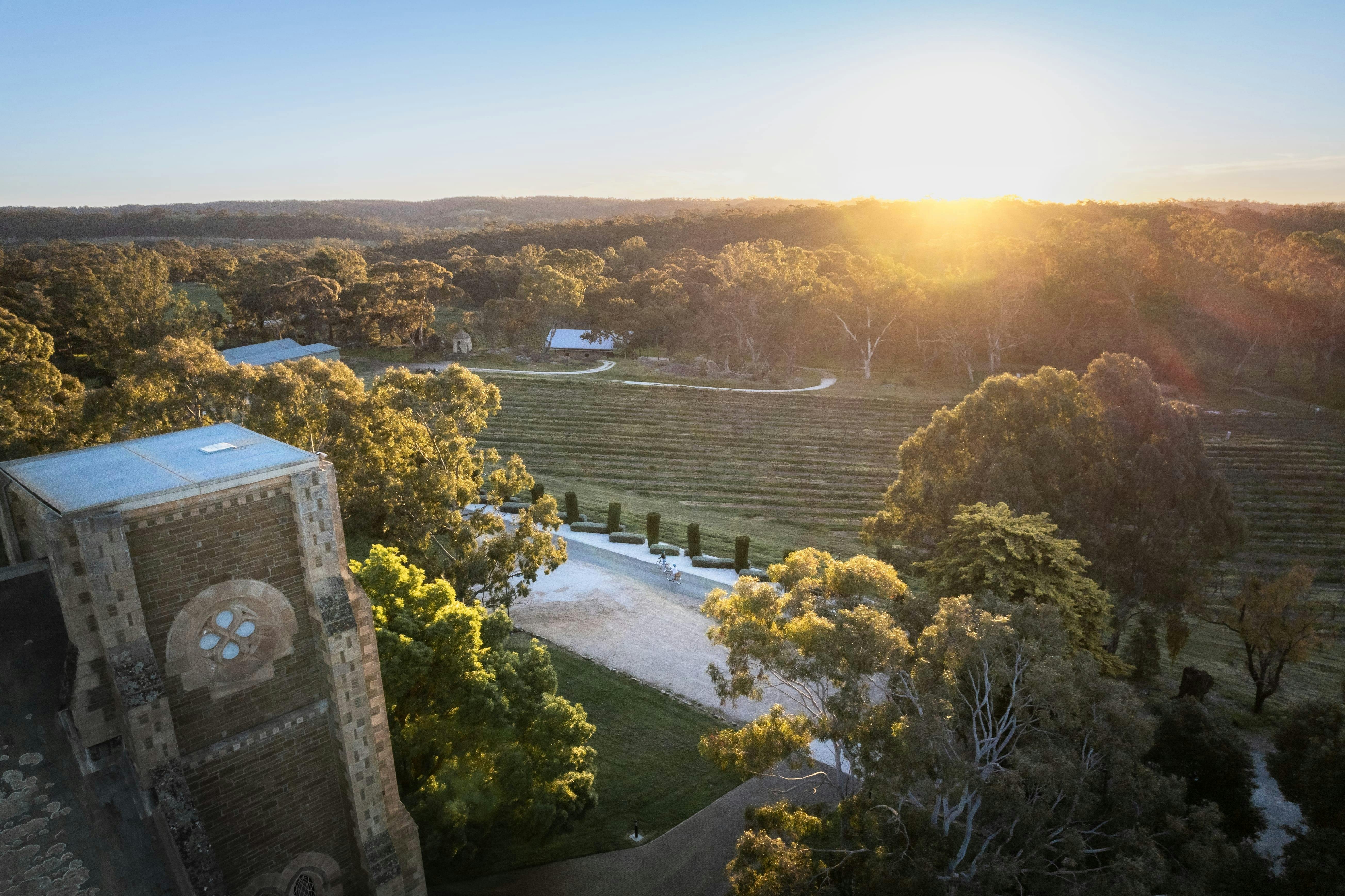 Aerial view of Sevenhills Cellars
