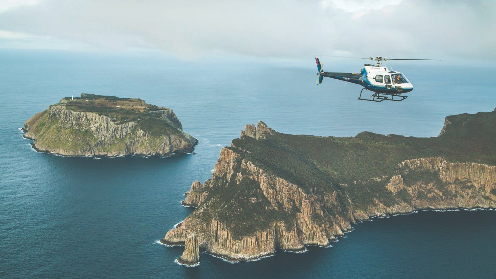 Cape Pillar by Helicopter